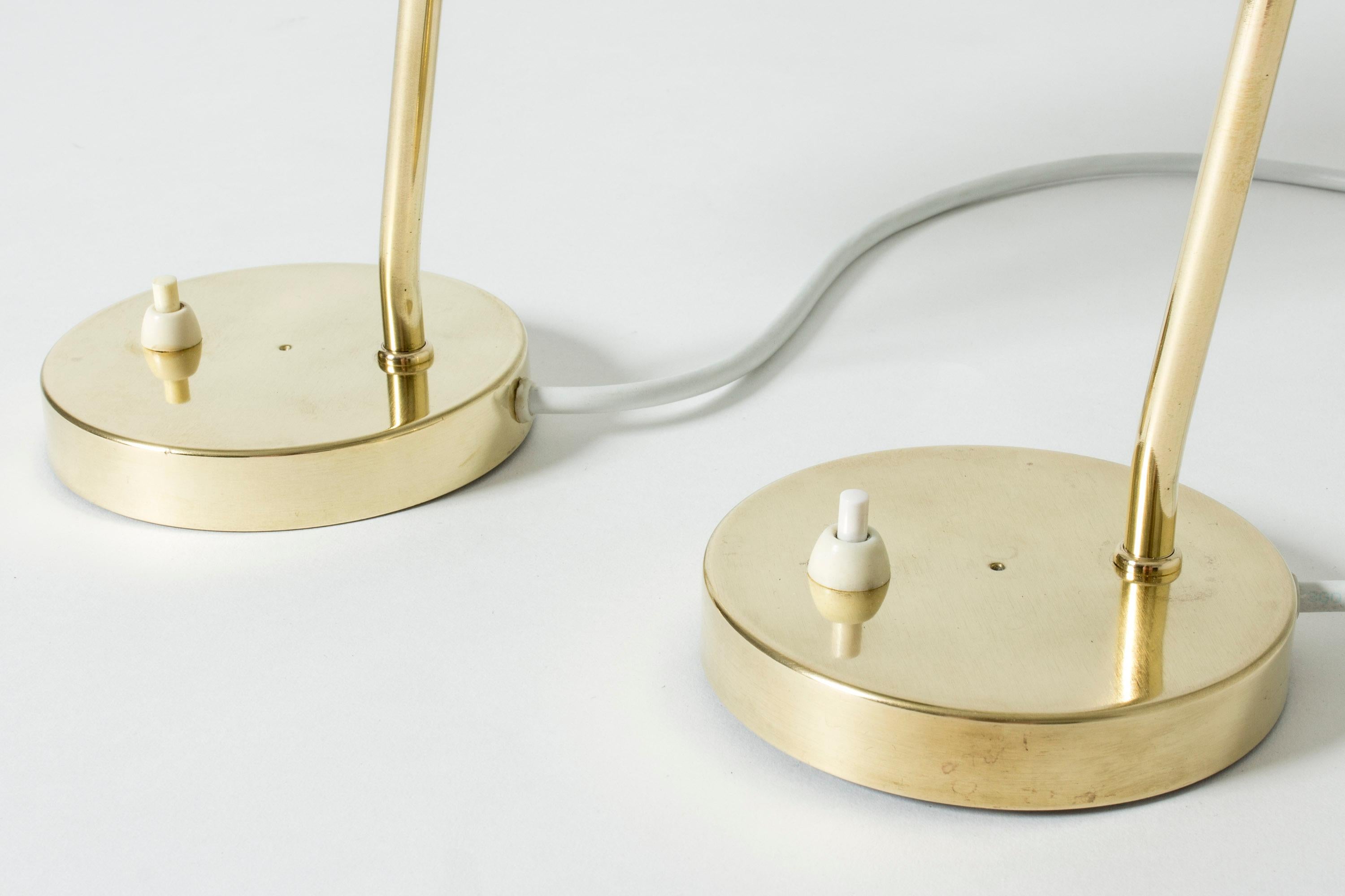 Mid-20th Century Pair of Table Lamps from Böhlmarks, Sweden, 1950s