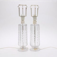 Pareja de lámparas de mesa de Checoslovaquia