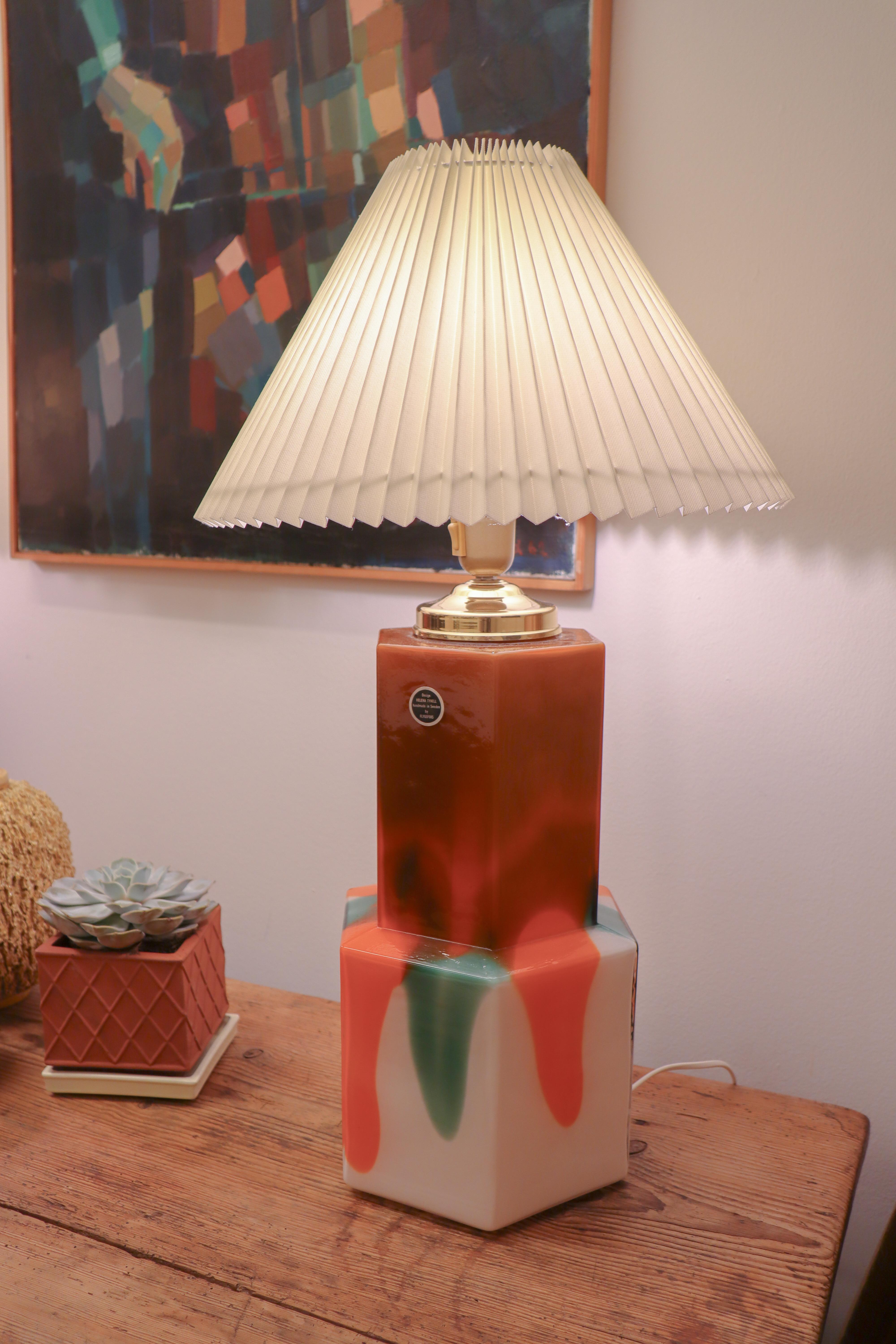 Pair of Table Lamps, Glass - Flygsfors - Helena Tynell  For Sale 5