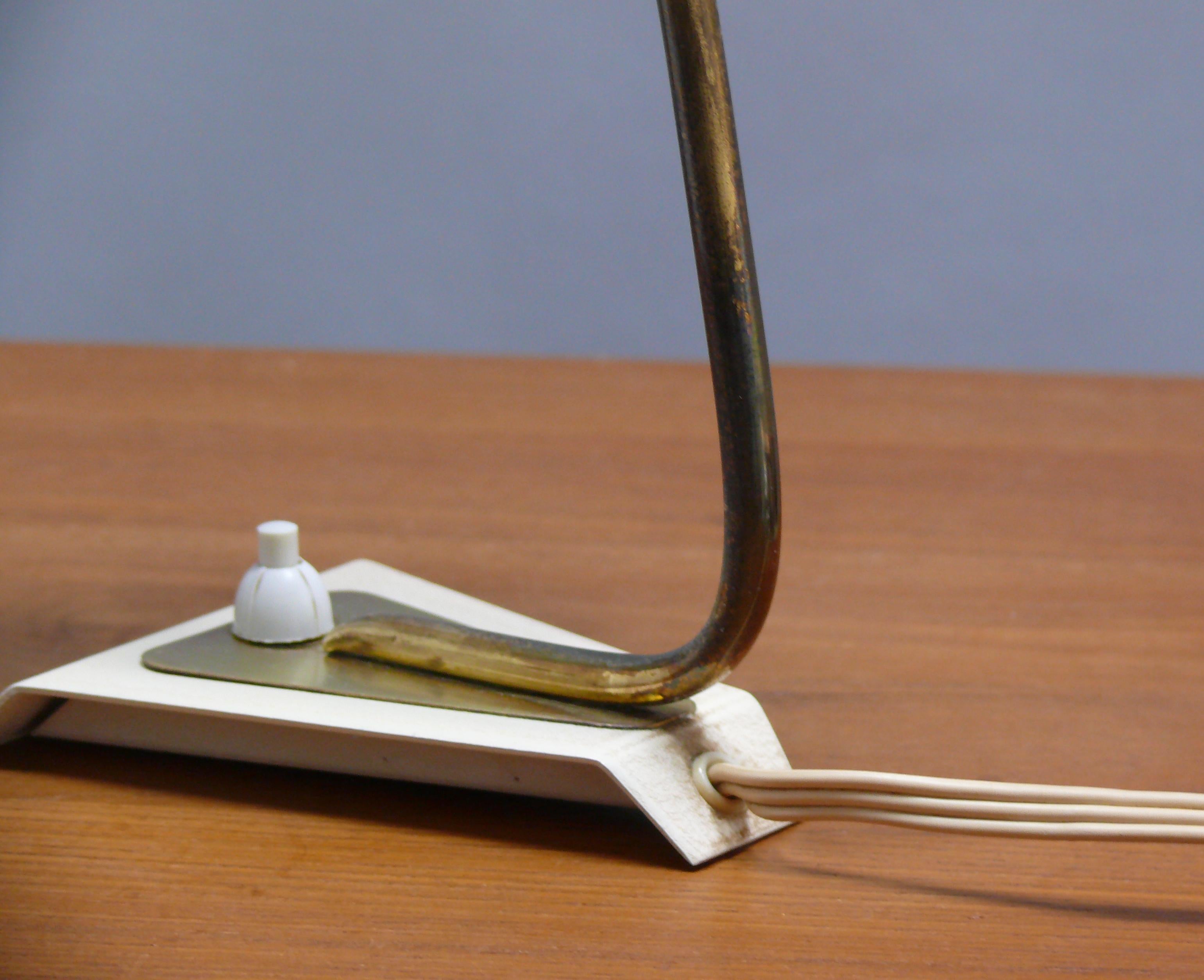 Paar Tischlampen – Glas, Metall, Deutschland, 1960er Jahre im Angebot 6