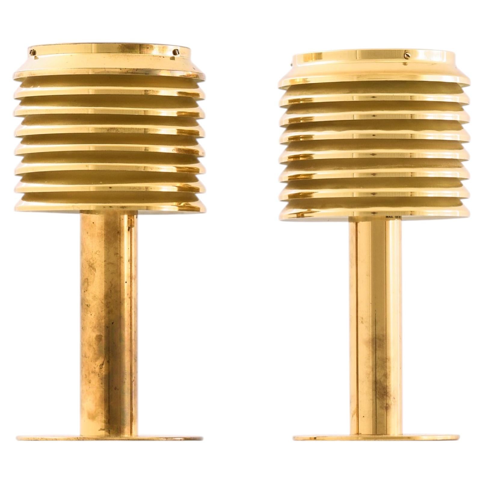 Pair of Table Lamps in Brass by Hans-Agne Jakobsson, 1950s