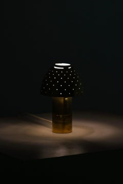 Pareja de lámparas de mesa de latón de Hans-Agne Jakobsson, 1964