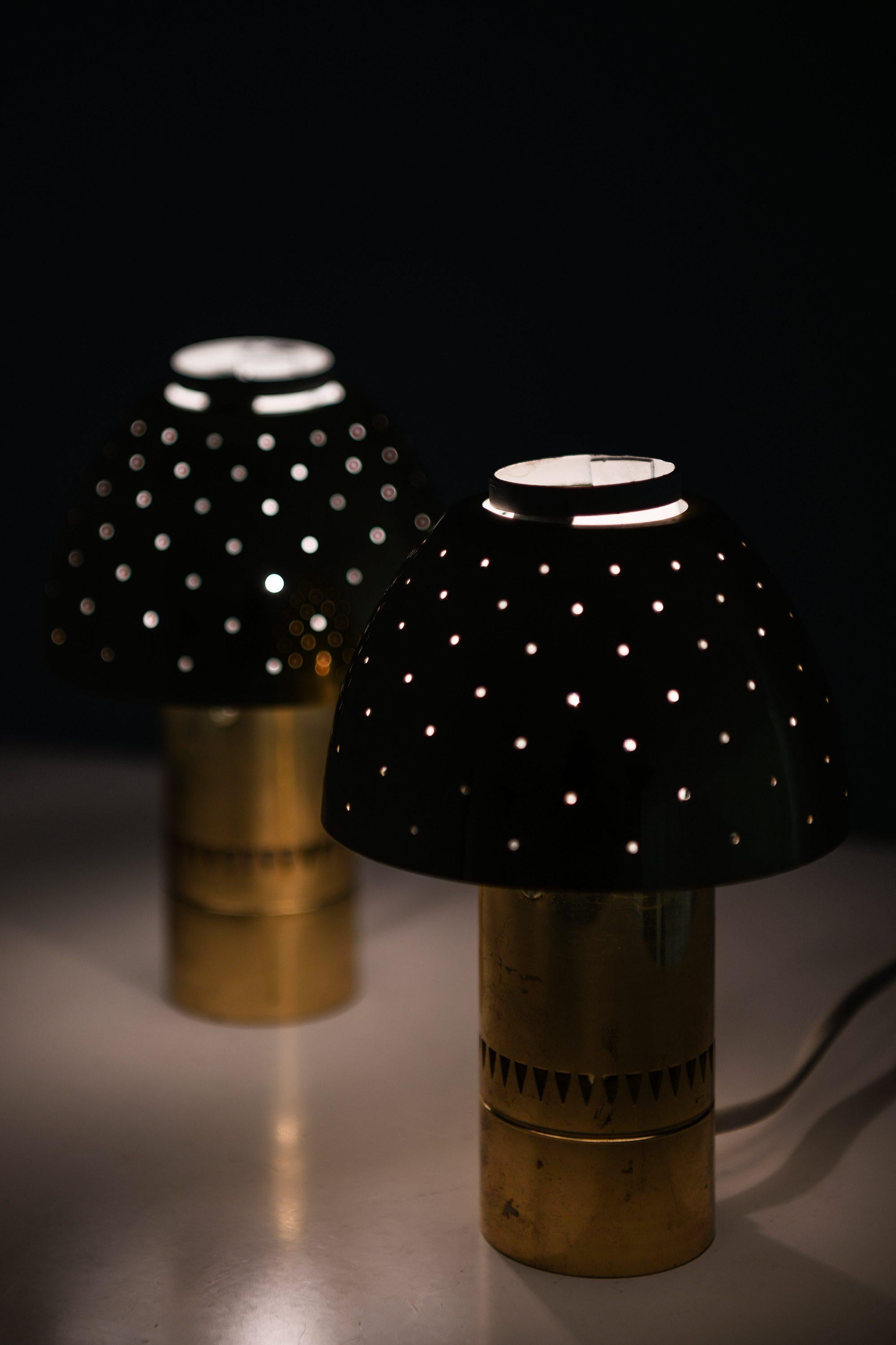 Pair of Table Lamps in Brass by Hans-Agne Jakobsson, 1964 In Good Condition For Sale In Limhamn, Skåne län