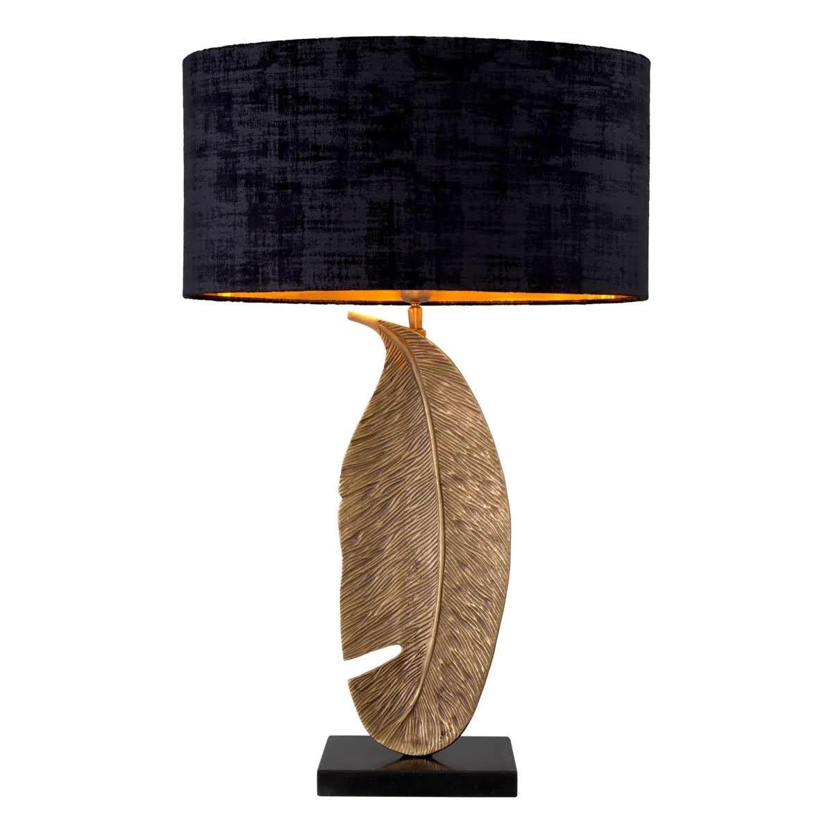 French Pair of Table Lamps in Patinated Brass with Black Granite Bases. For Sale