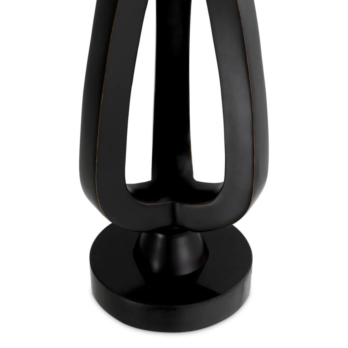 Bronze Paire de lampes de table en bronze patiné avec base en granit noir. en vente