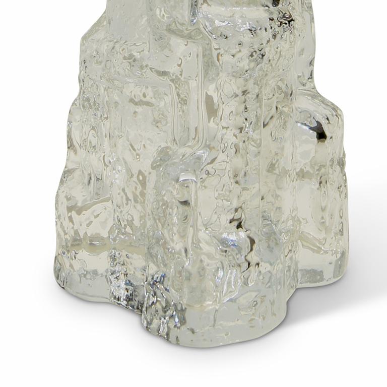 Swedish Pair of Table Lamps in the Form of Rocky Outcroppings in Glass by Reijmyre For Sale
