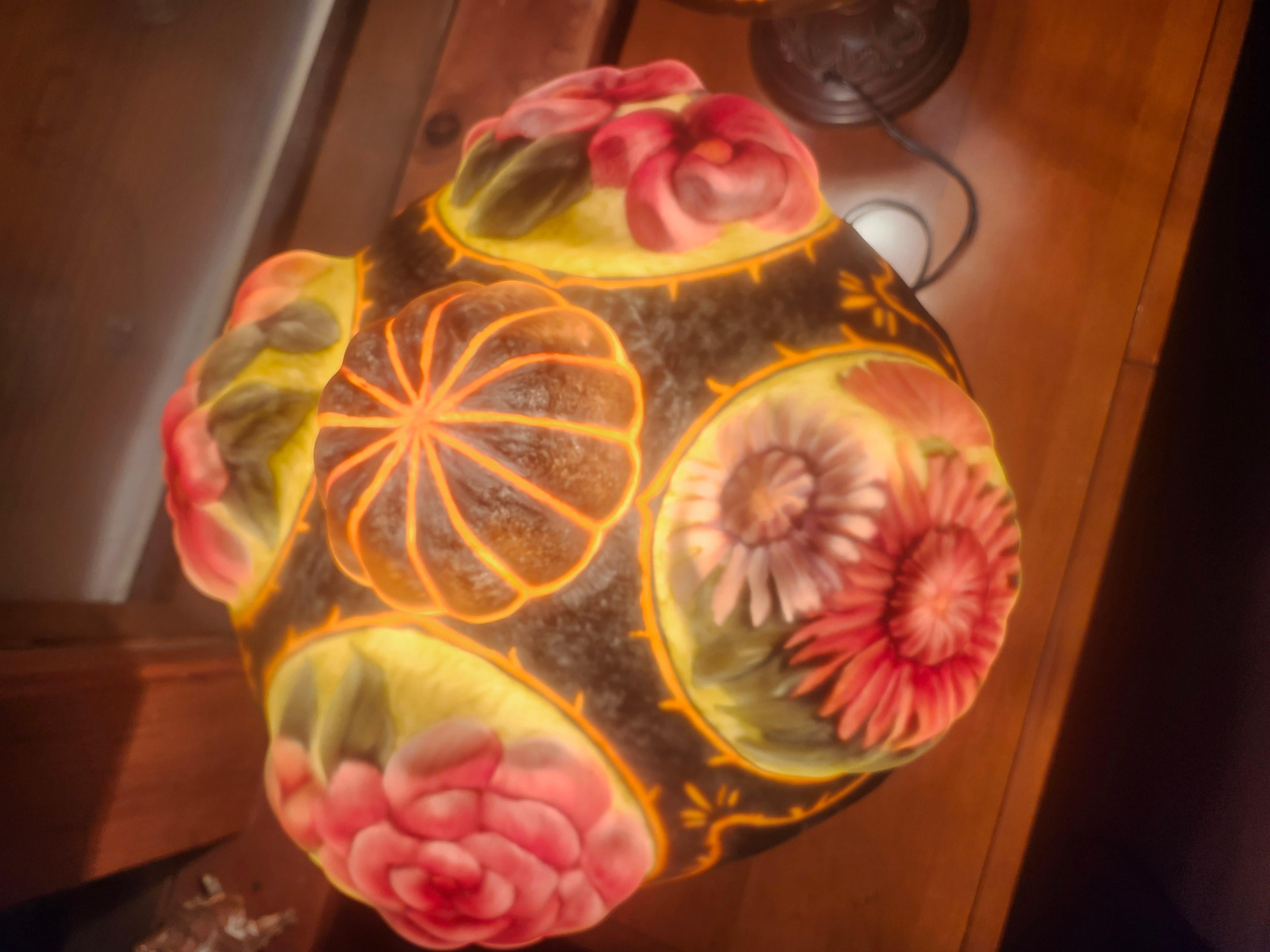 Paire de lampes de table dans le style Pairpoint Puffy en vente 6