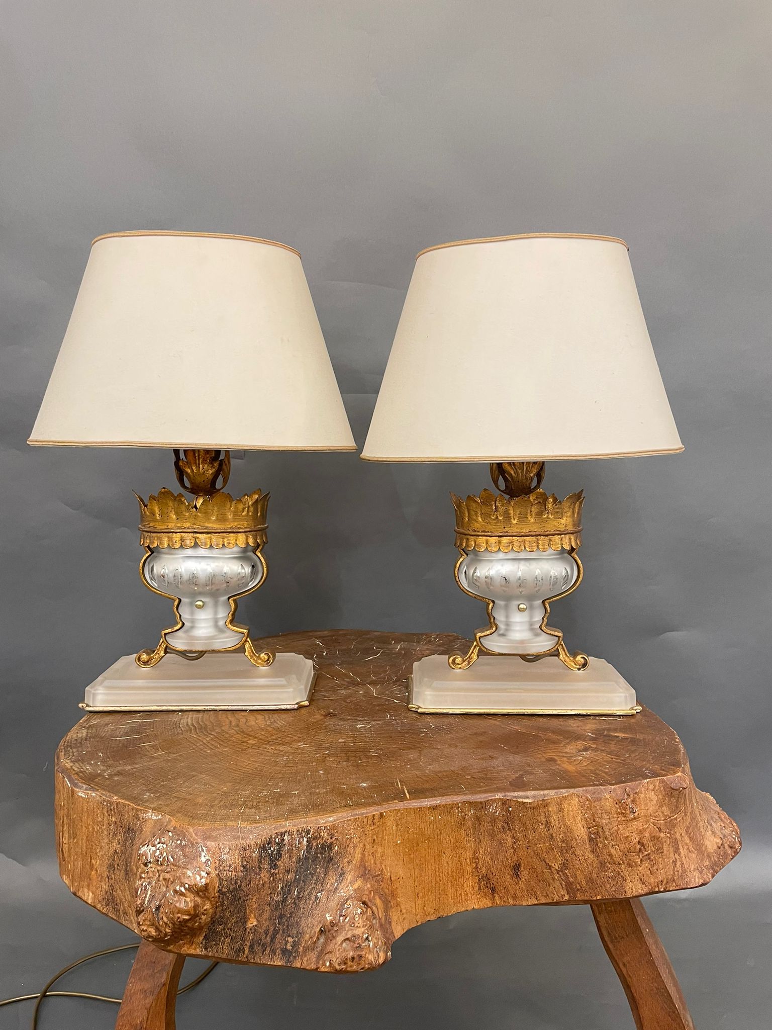 Pair of Table Lamps in the Style of Maison Bagues