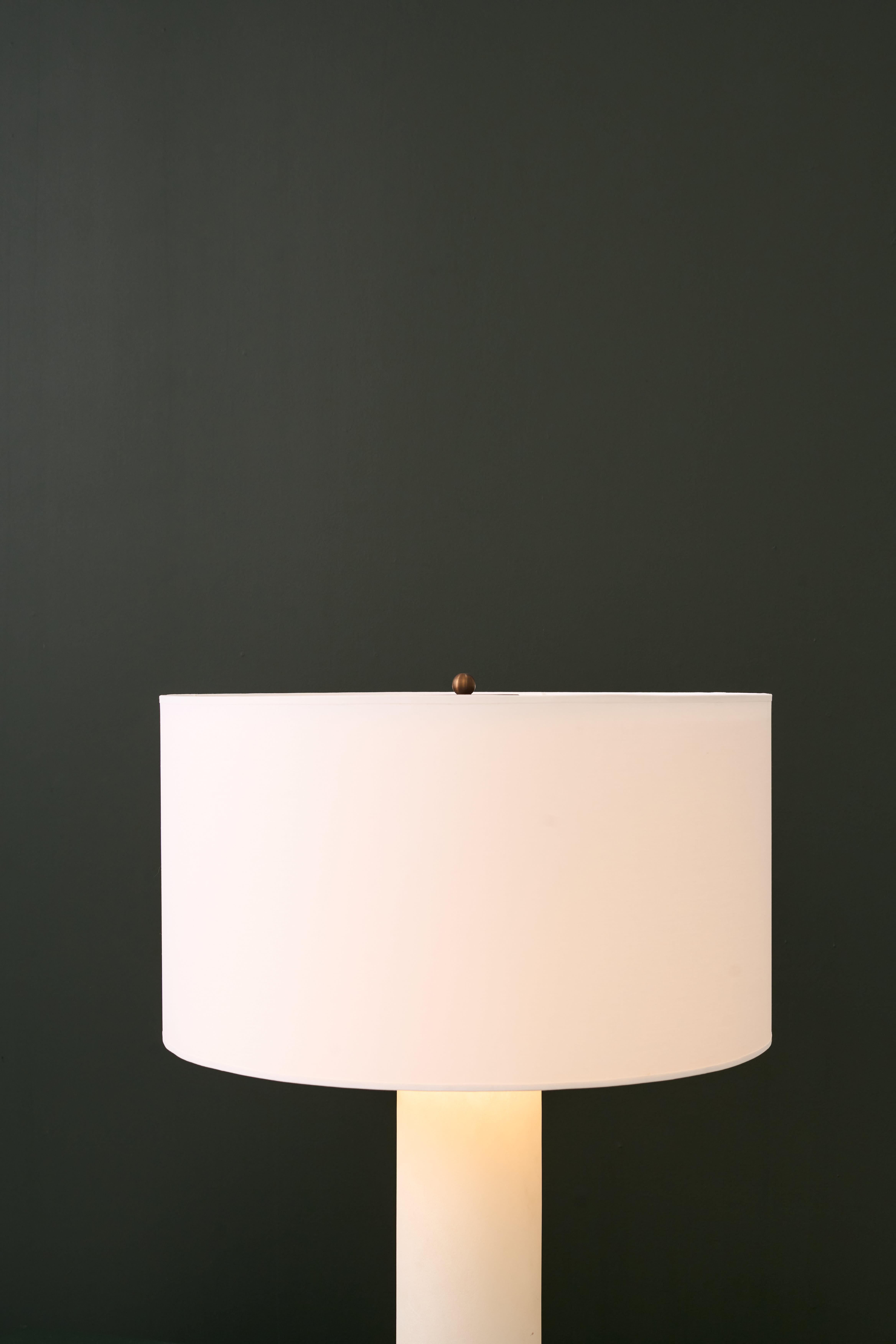 Alabaster PAIR OF TABLE LAMPS Jan Vlug