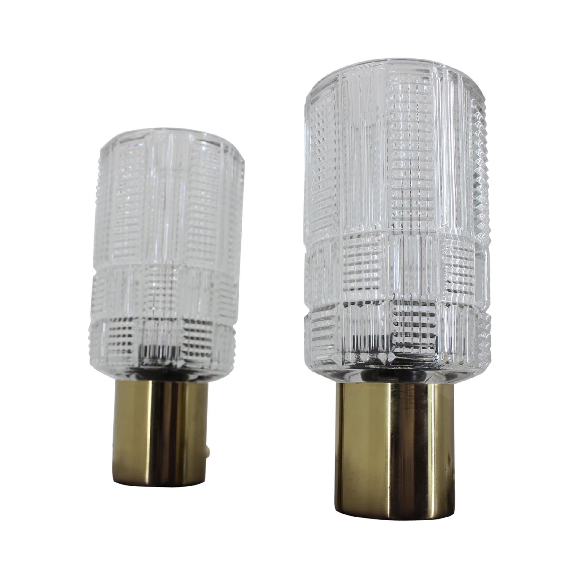 Pair of Table Lamps, Kamenický Šenov/Preciosa, 1970s