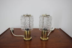 Pair of Table Lamps, Kamenický Šenov, Preciosa, 1970s