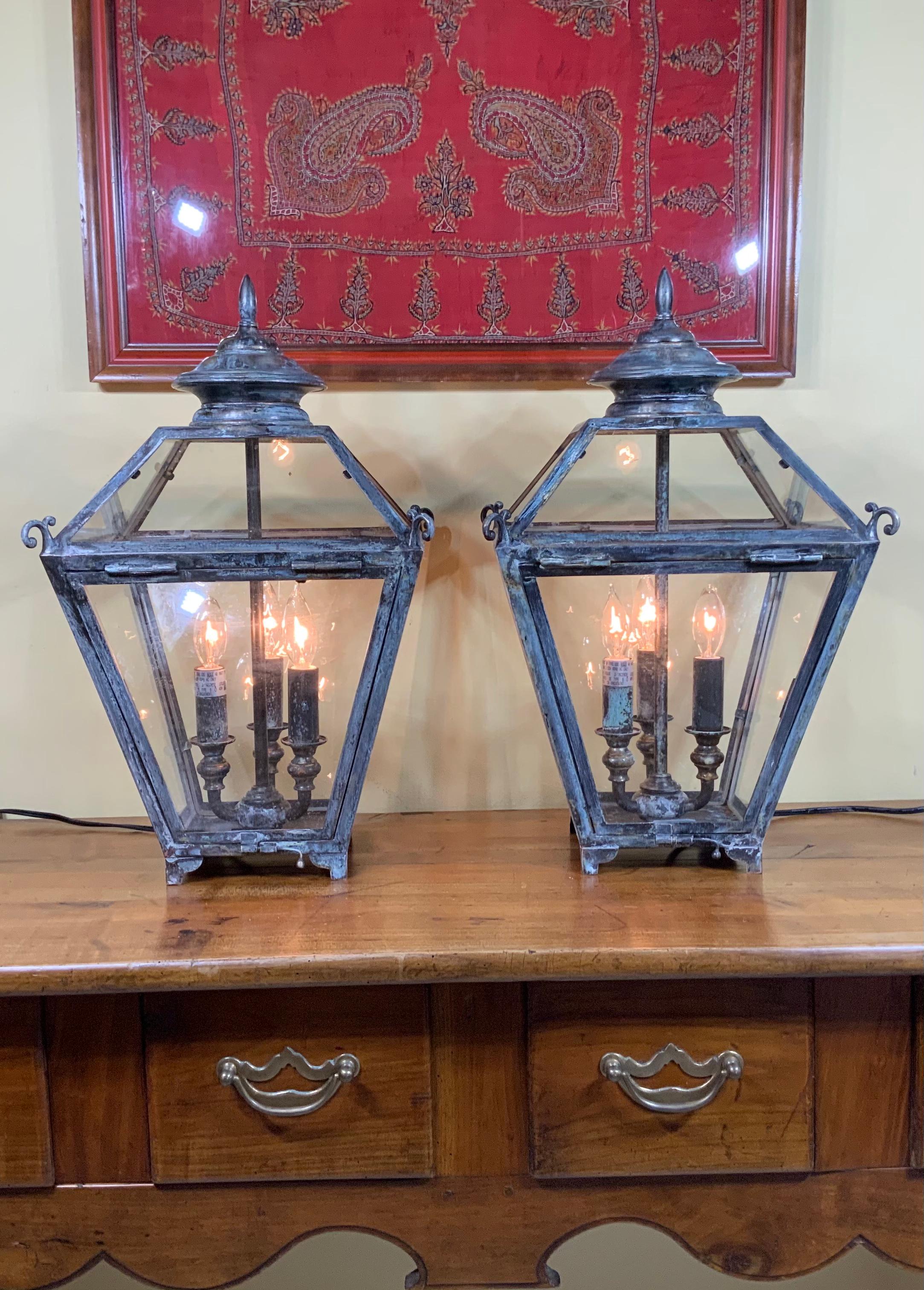 Pair of Table Lamps Lantern 5