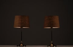 Pair of Table Lamps Model B-024, Bergboms, Sweden, 1960s