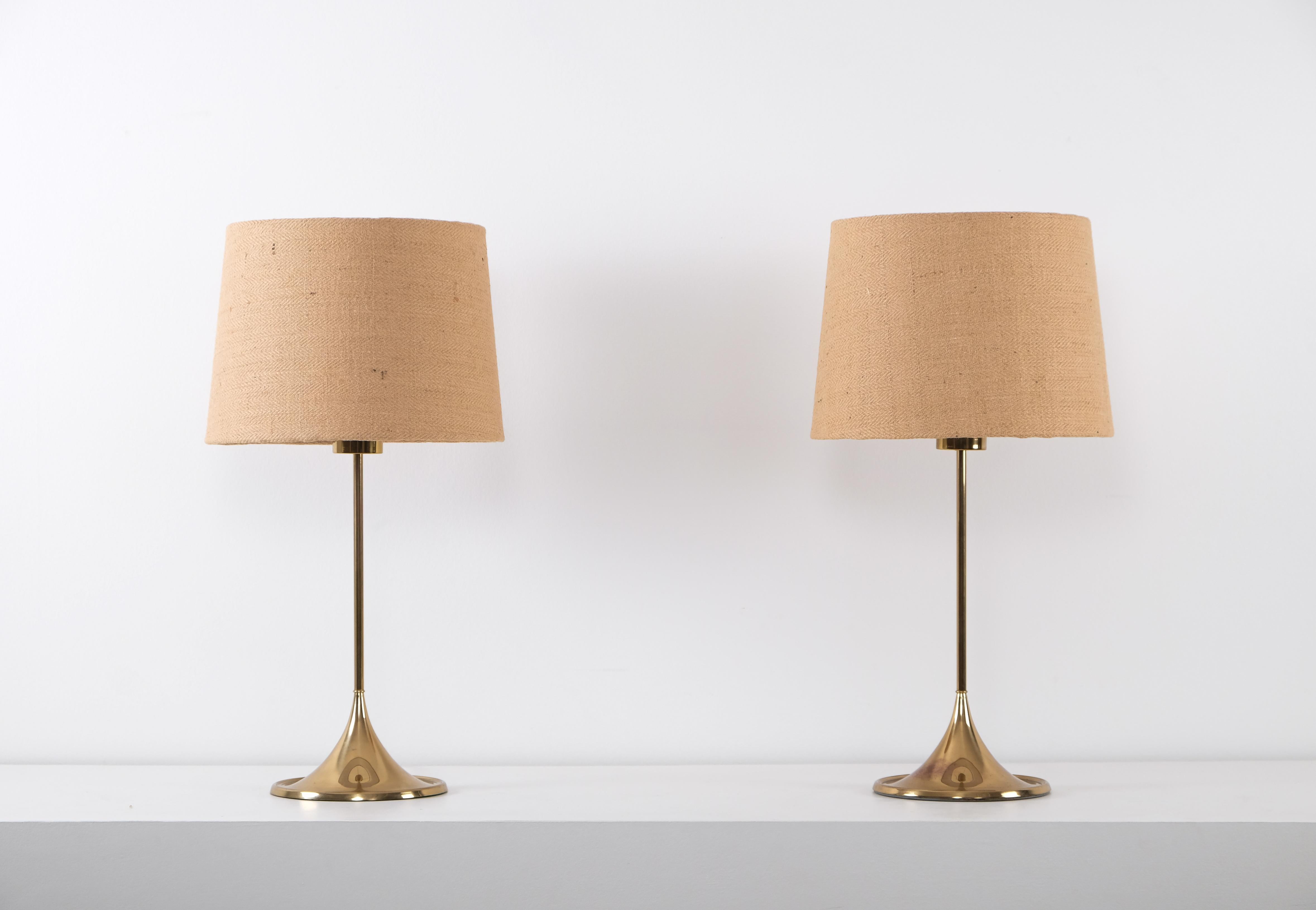 Paire de lampes de bureau modèle B-024, Bergboms, Suède, années 1960 Bon état - En vente à Stockholm, SE