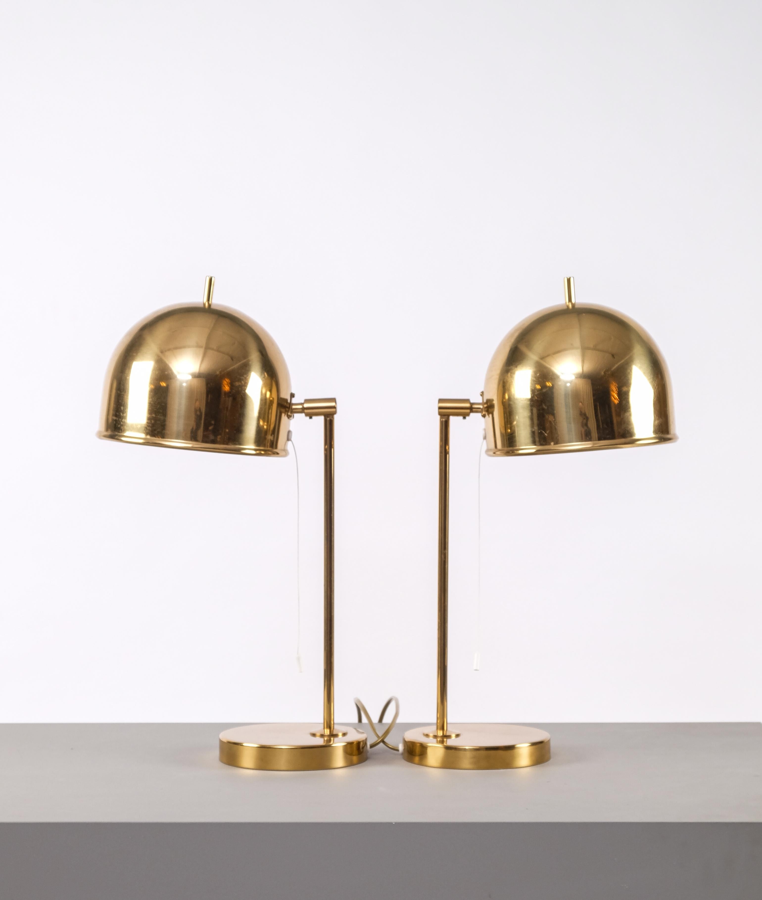 Pair of Table Lamps Model B-075, Bergboms, Sweden, 1960s For Sale 3