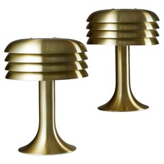 Pair of Table Lamps Model BN 26 Designed by Hans-Agne Jakobsson for Markaryd