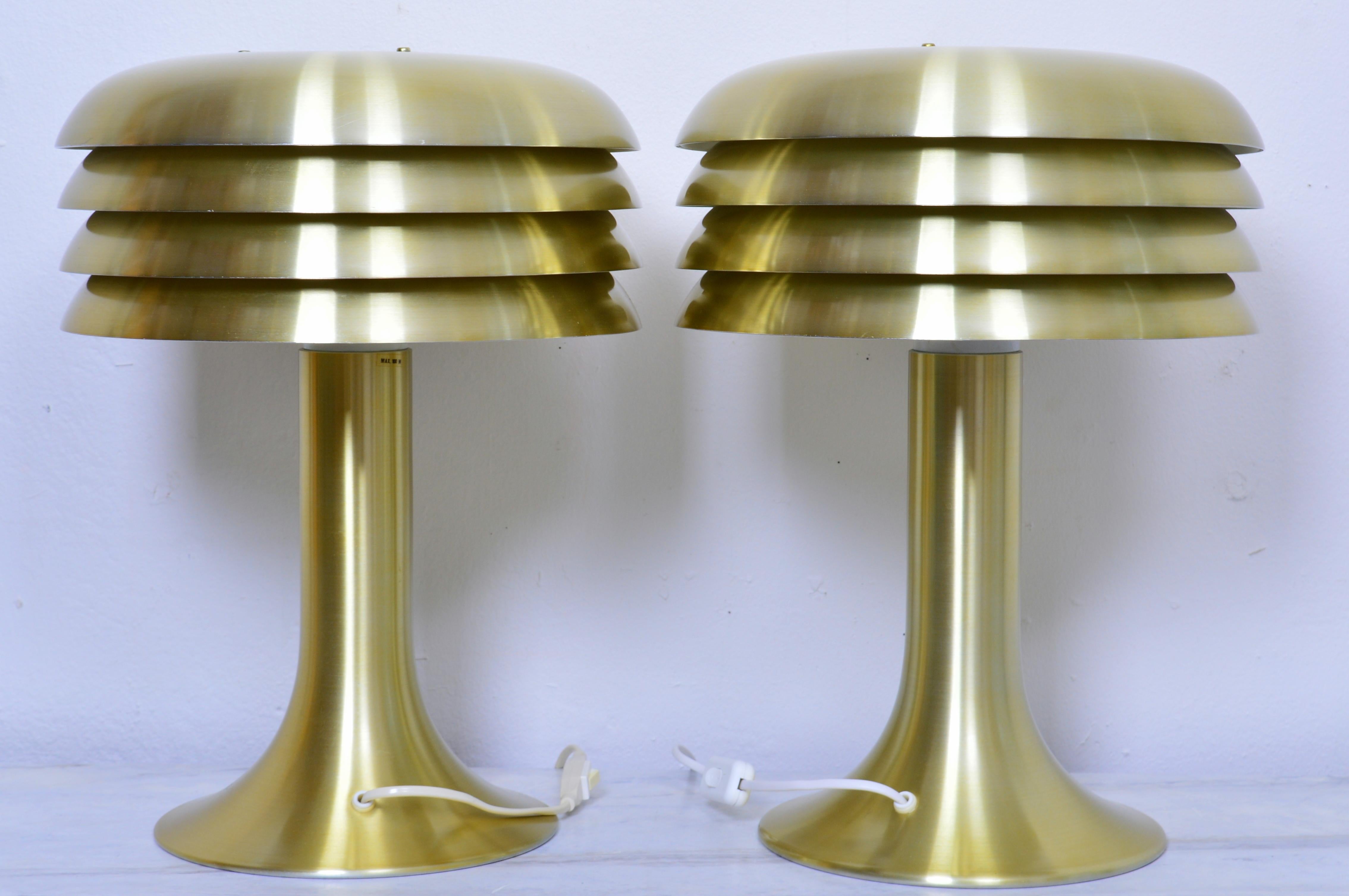 Pair of Table Lamps Model BN 26 Designed by Hans-Agne Jakobsson Sweden im Angebot 3