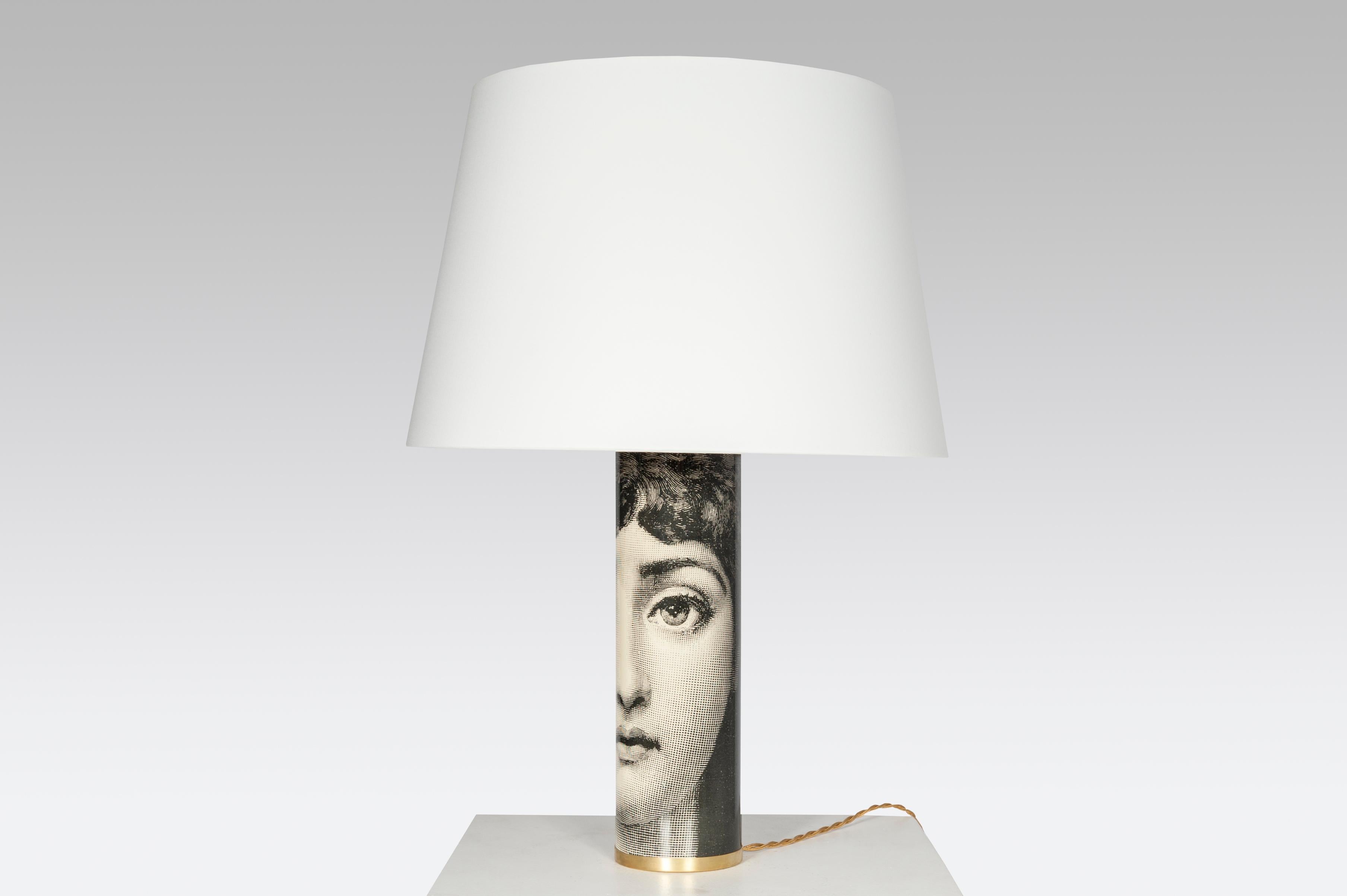Italian Pair of Table Lamps Model Julia by Fornasetti For Sale