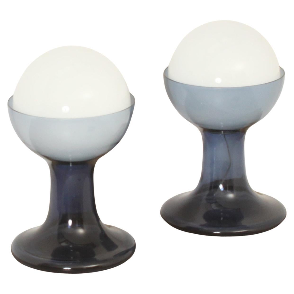 Pair of Table Lamps Model LT216 by Carlo Nason for Mazzega For Sale