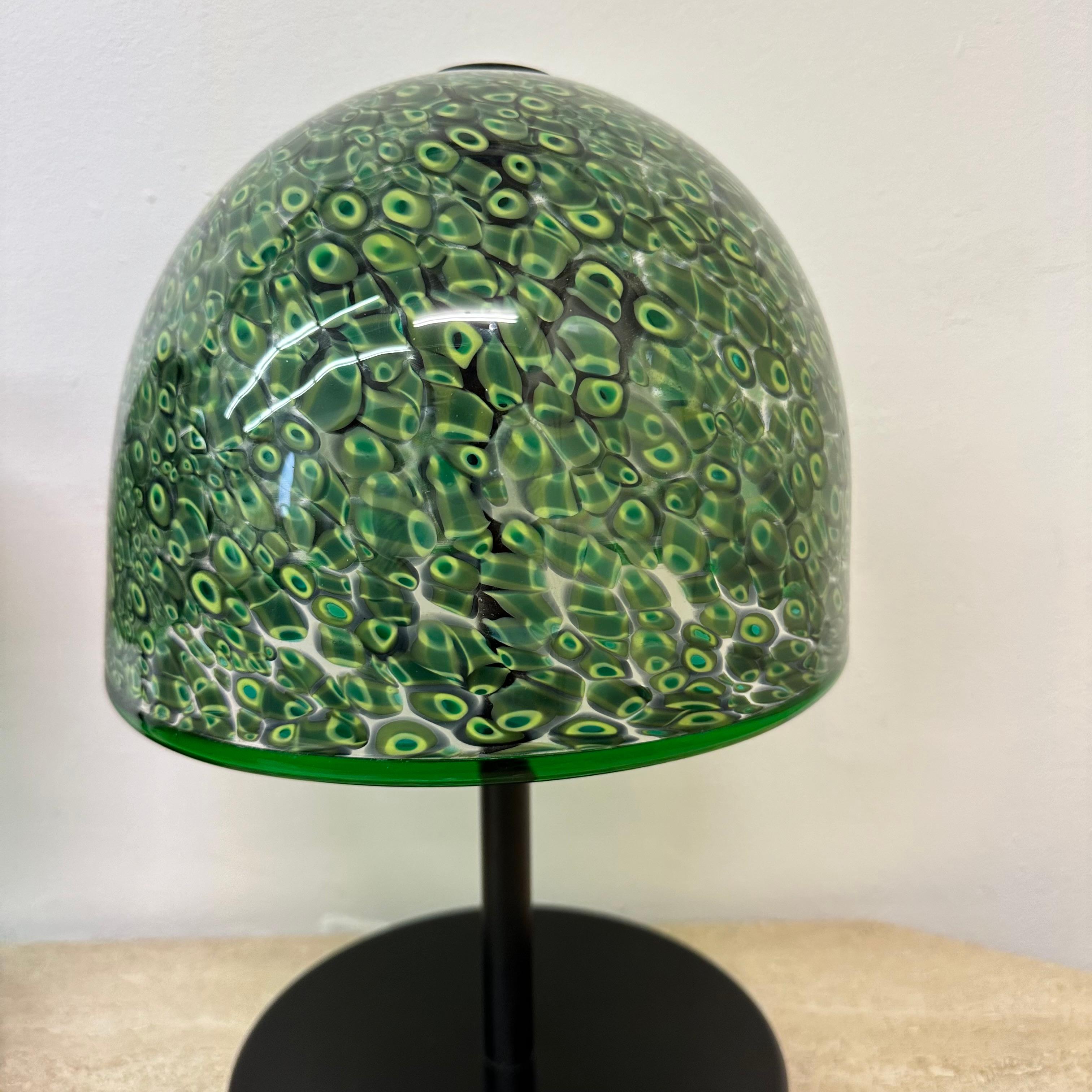 Coppia di lampade da tavolo Model 'Neverinno' in vetro di Murano di Gae Aulenti per Vetreri in vendita 10