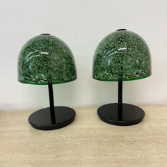 Coppia di lampade da tavolo Model 'Neverinno' in vetro di Murano di Gae Aulenti per Vetreri