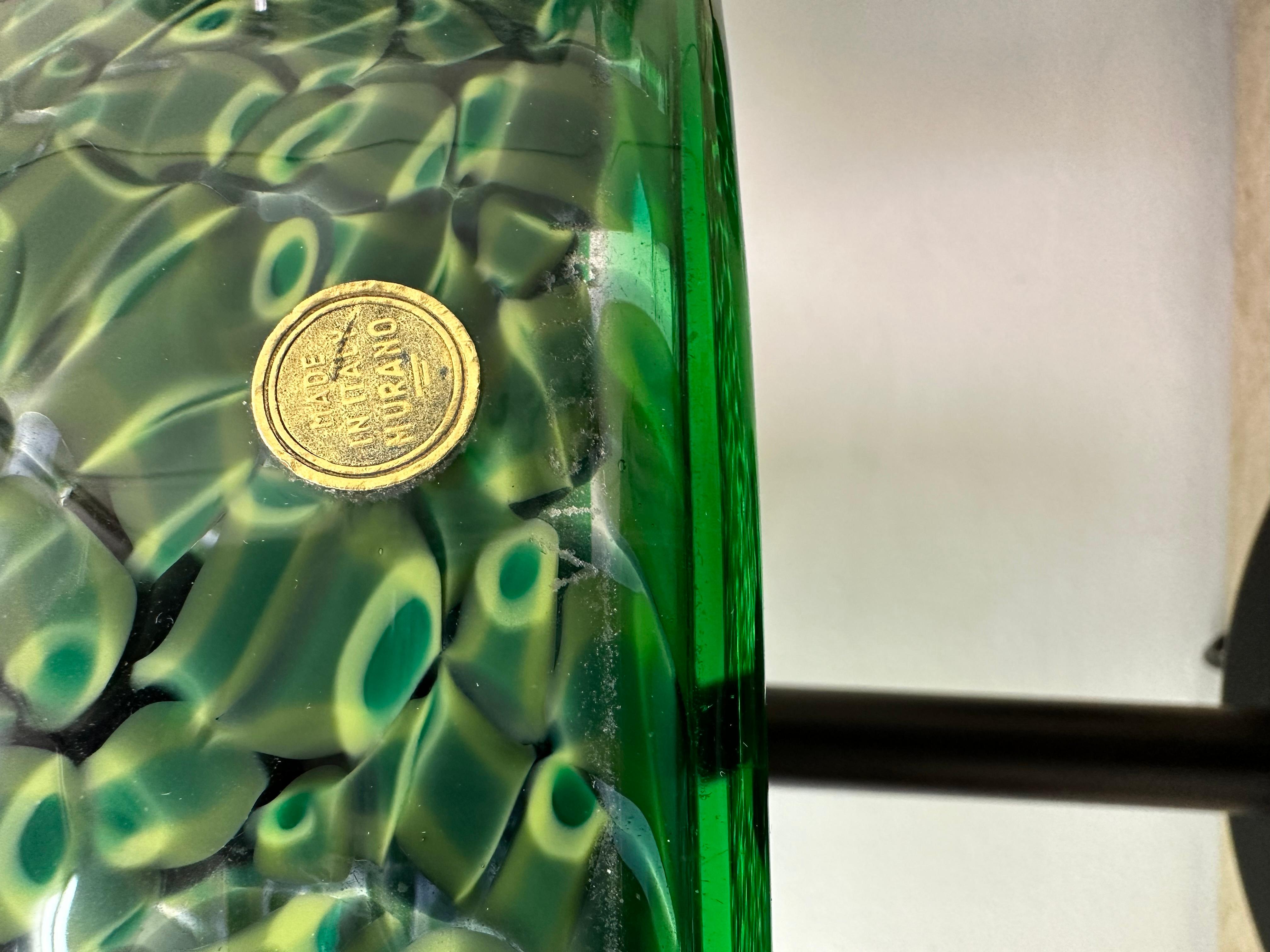 Fine XX secolo Coppia di lampade da tavolo Model 'Neverinno' in vetro di Murano di Gae Aulenti per Vetreri in vendita