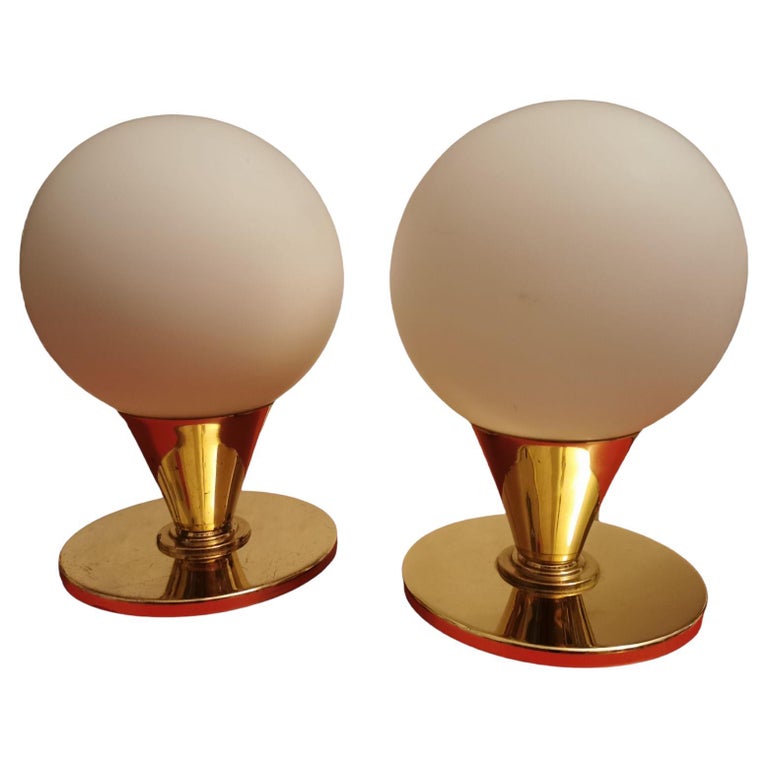 Lampe de bureau de style Art Déco - Laiton, Verre - Catawiki