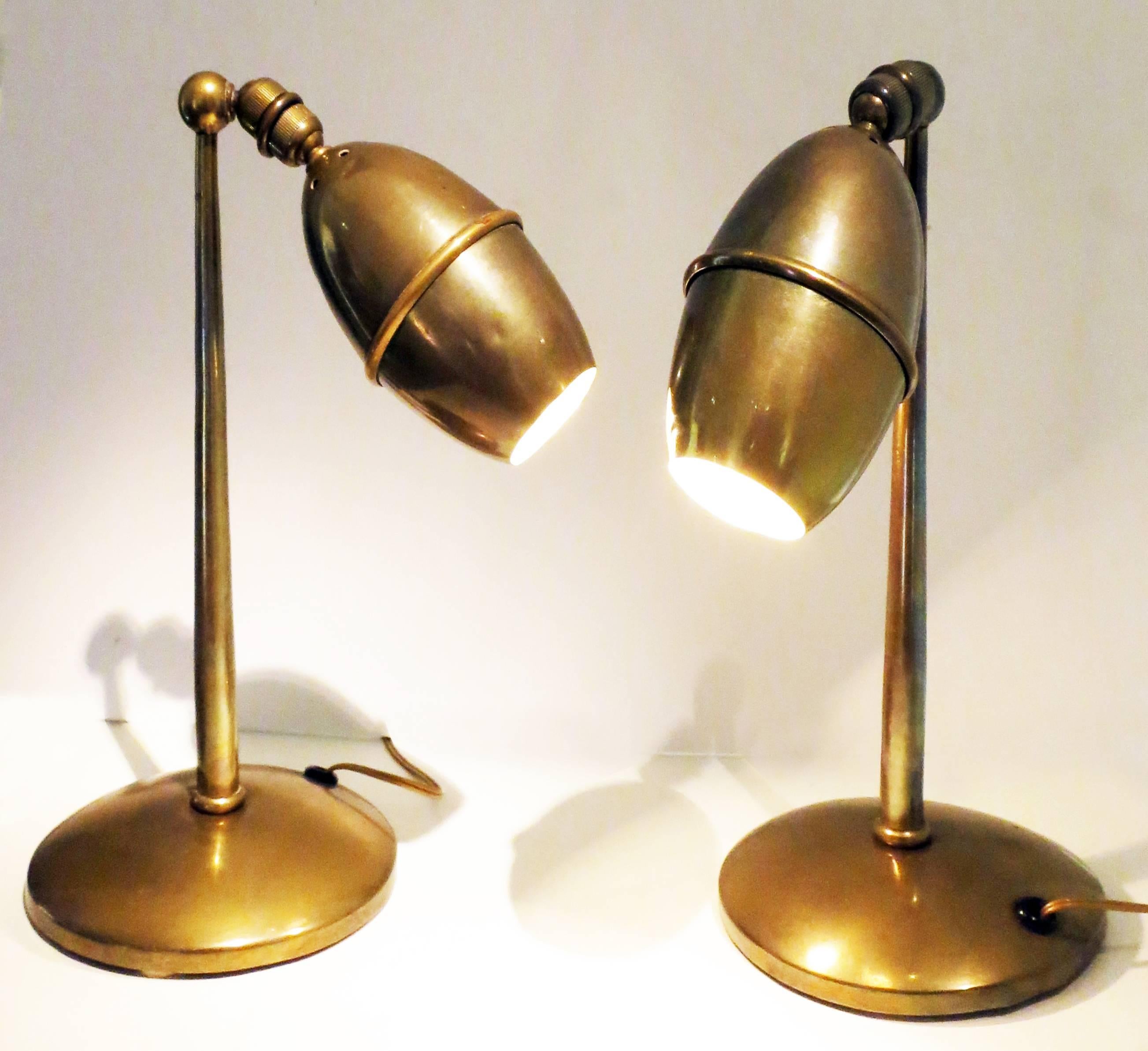 Mid-20th Century Pair of Table Lamps Oscar Torlasco Style, 1950s For Sale