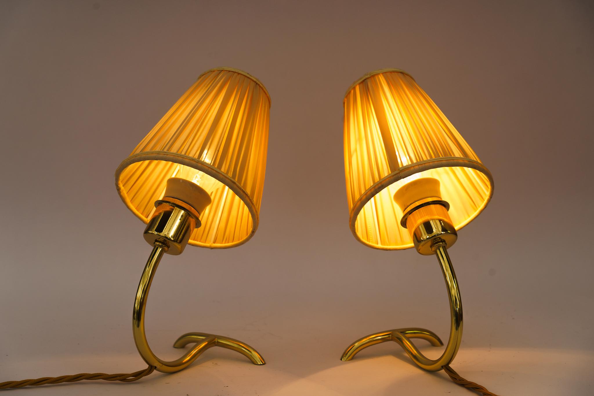 Mid-Century Modern Pair of Table Lamps Rebhuhn by J.T. Kalmar around 1940s