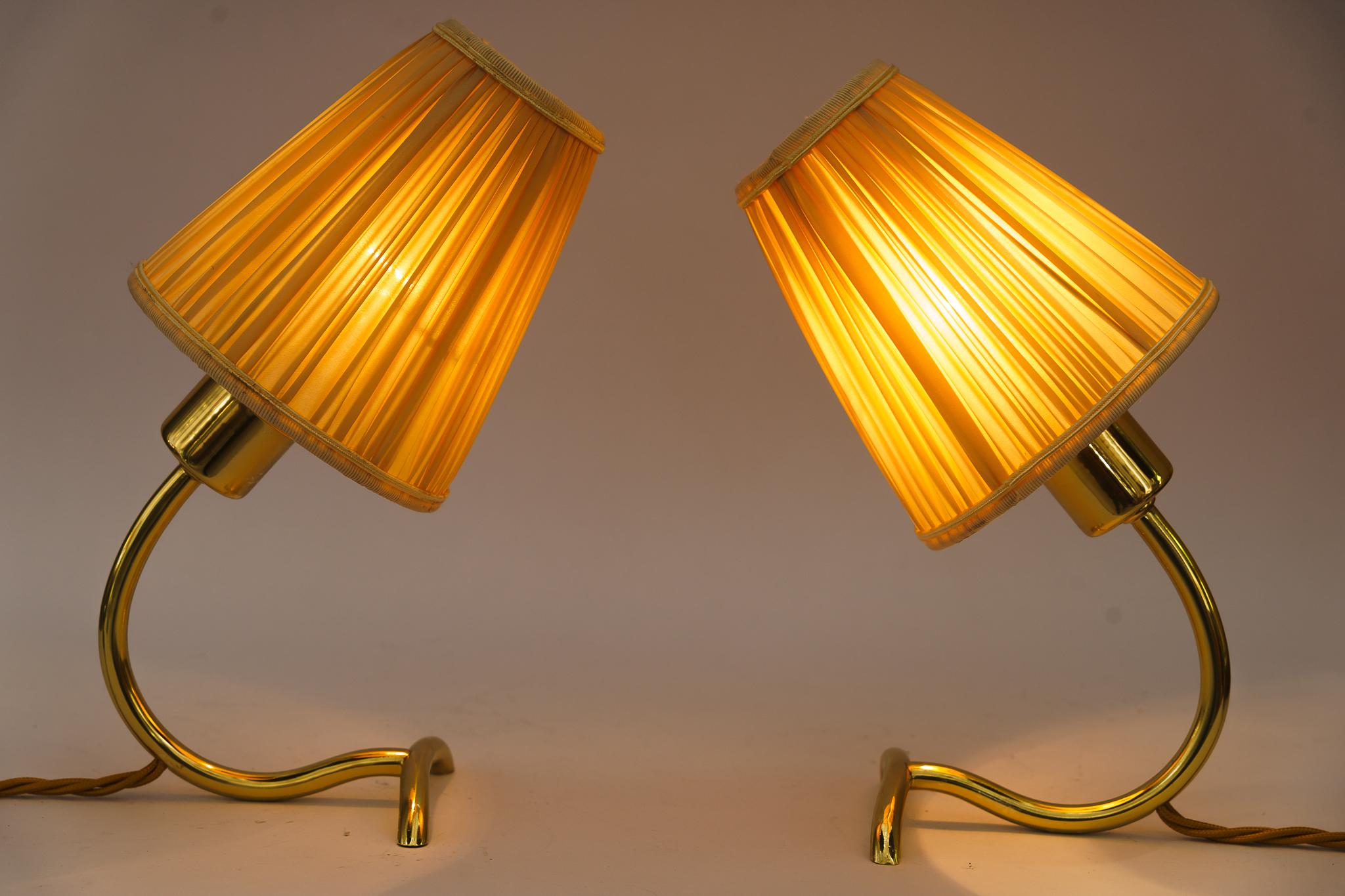 Austrian Pair of Table Lamps Rebhuhn by J.T. Kalmar around 1940s
