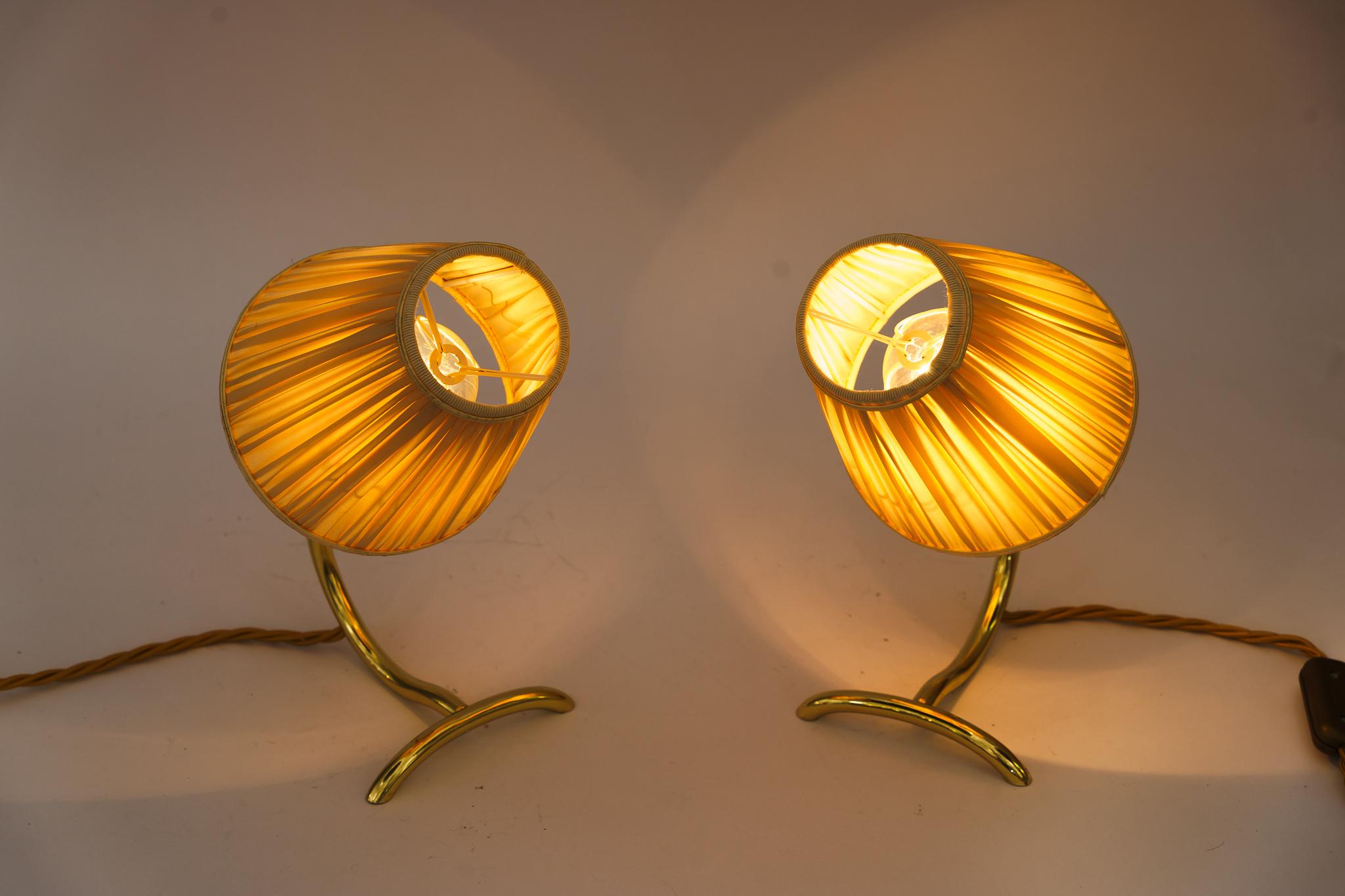 Pair of Table Lamps Rebhuhn by J.T. Kalmar around 1940s In Good Condition In Wien, AT