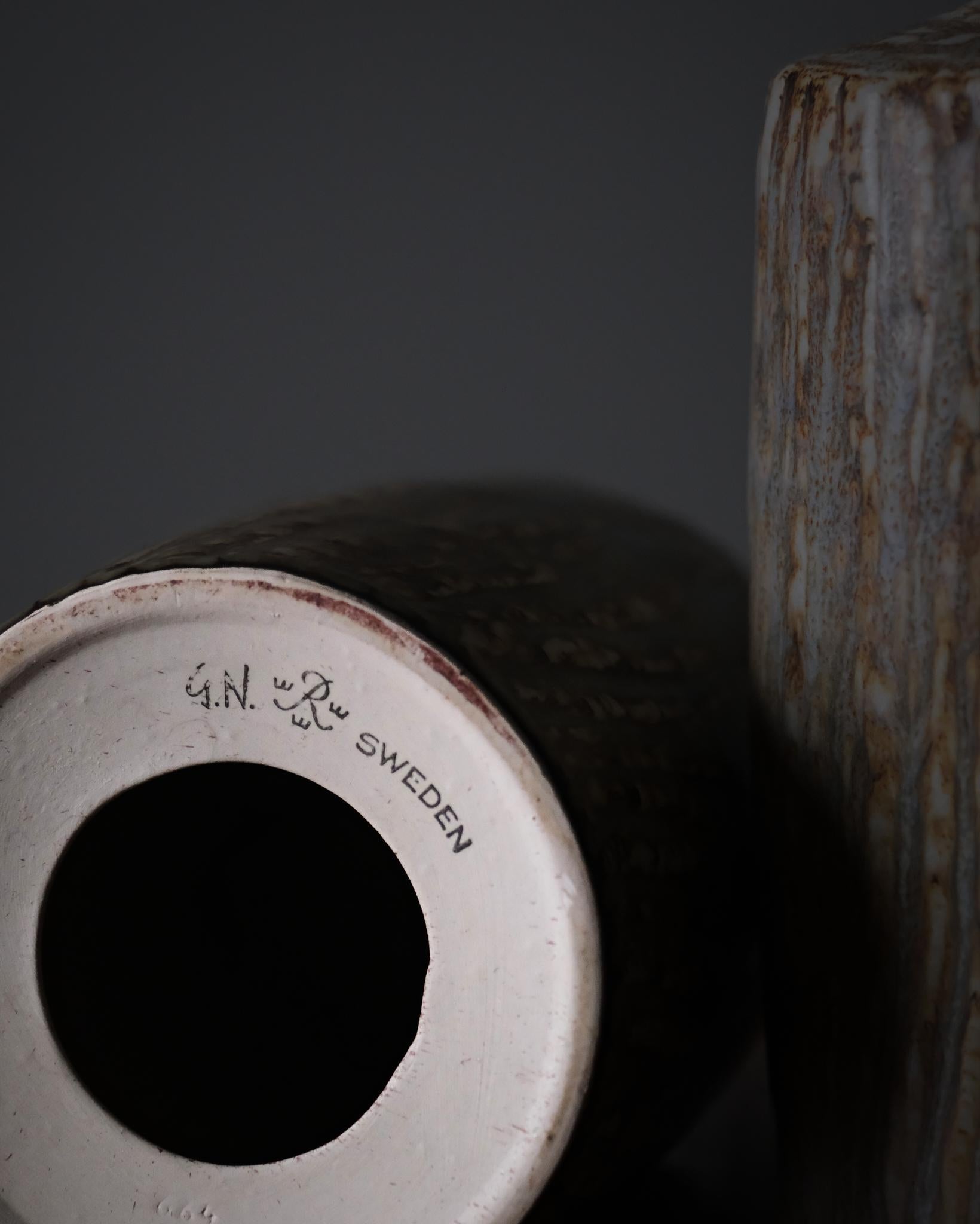 Pair of table lamps “Rubus”, Gunnar Nylund, Rörstrand, Sweden, 1940s im Angebot 3