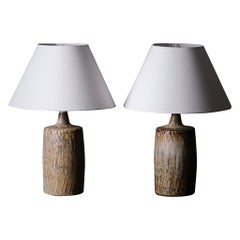 Pair of table lamps “Rubus”, Gunnar Nylund, Rörstrand, Sweden, 1940s