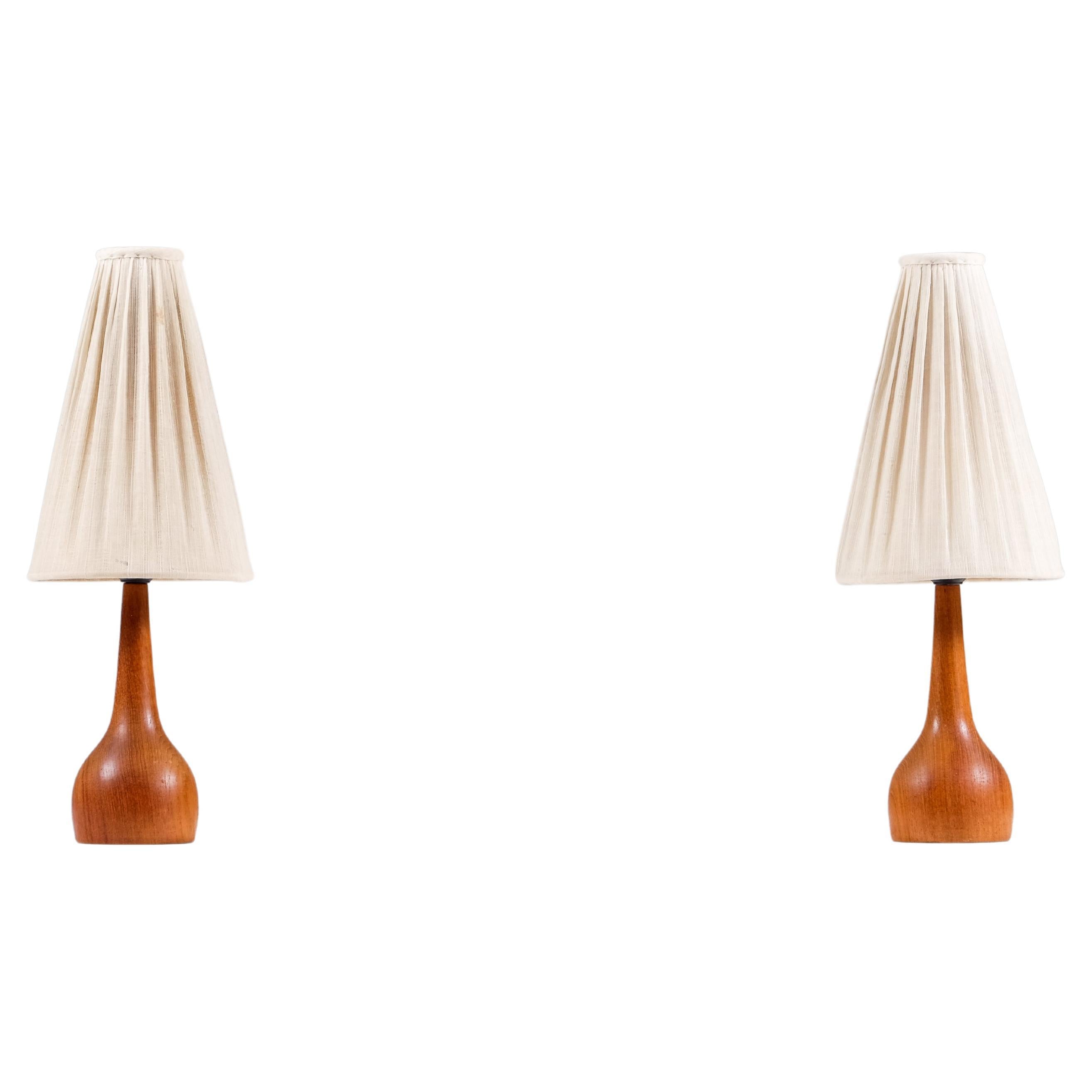 Paar Tischlampen, Schweden, 1960er Jahre