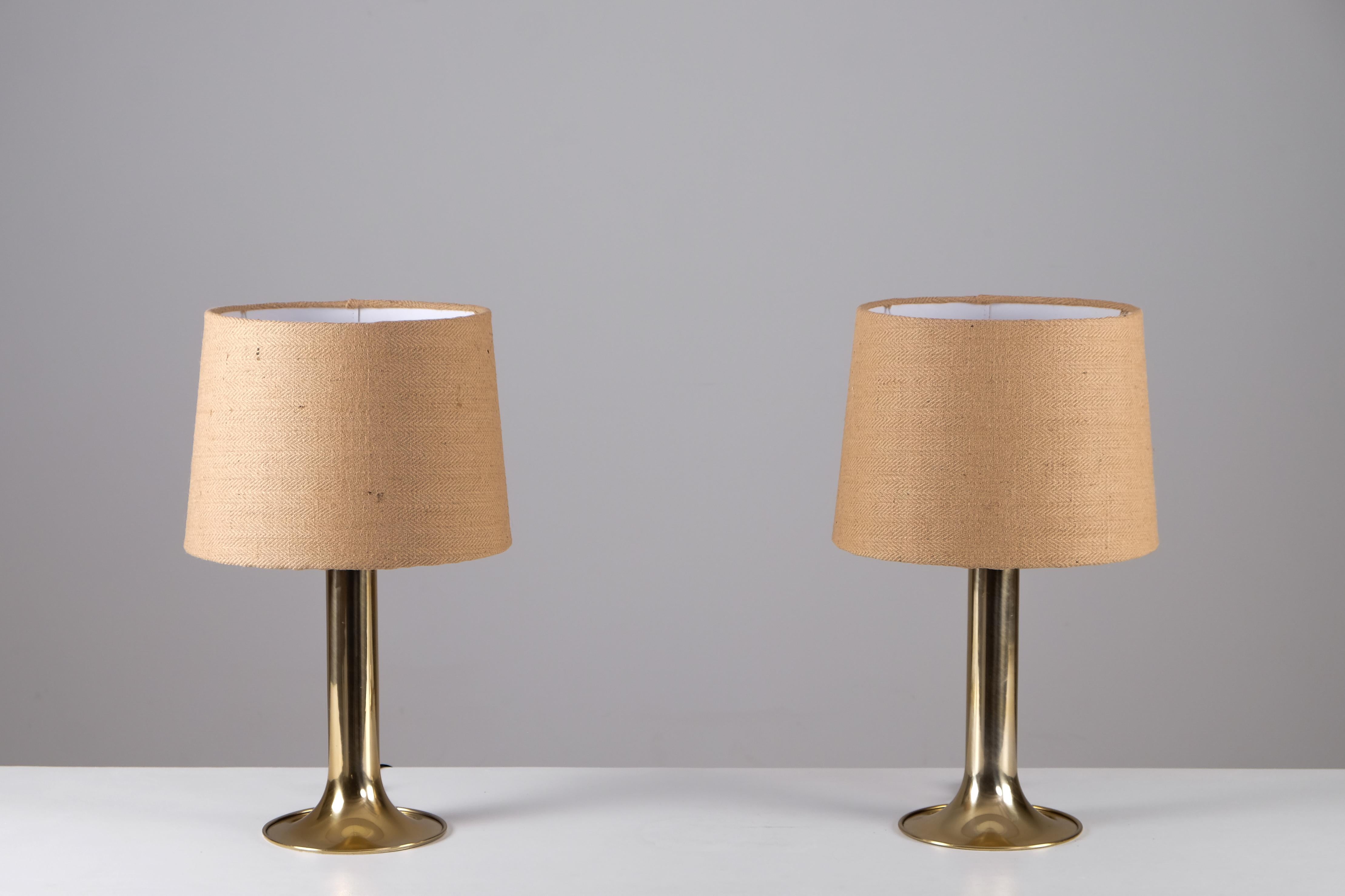Pair of Table Lamps, Sweden, 1970s In Good Condition For Sale In Stockholm, SE