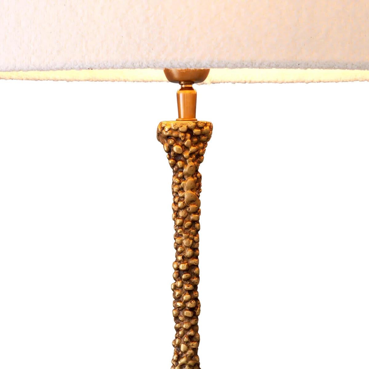 French Pair of Table Lamps, with a Patinated Brass Finish and Black Granite Base. For Sale