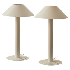 Coppia di lampade da tavolo disegnate da Bent Karlby per Lyfa, Danimarca, intorno al 1980