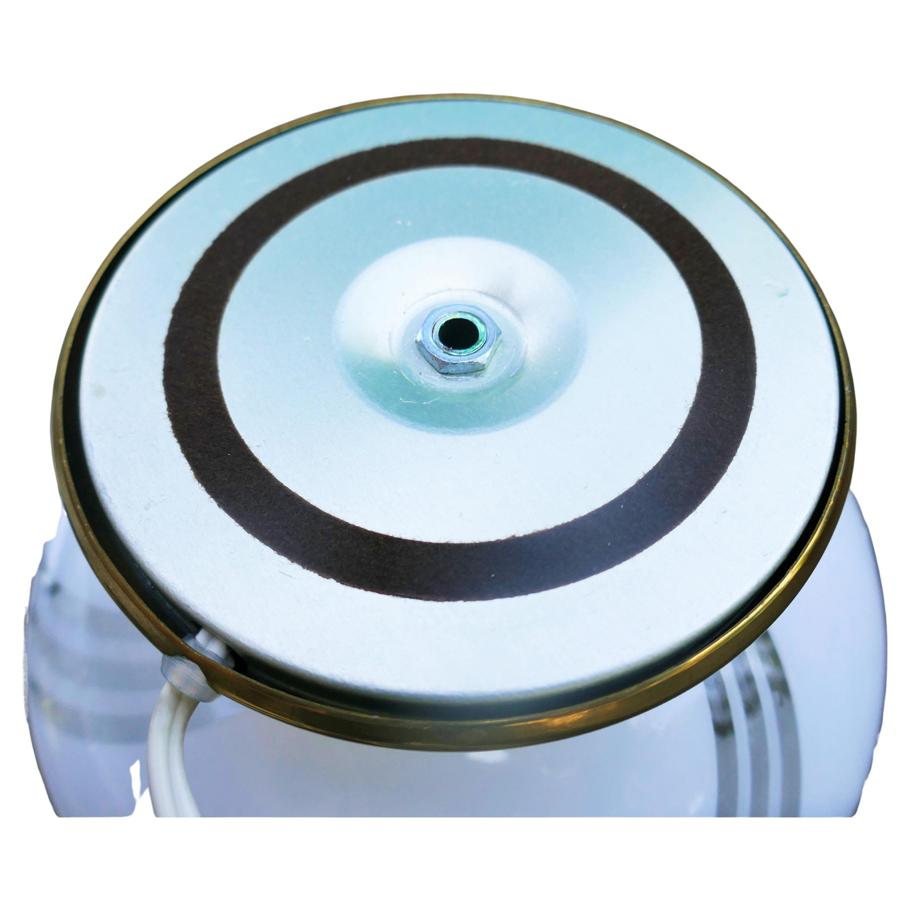 Par de lámparas de mesa o mesilla de noche de estilo Venini Murano espiral o vórtice en venta 3