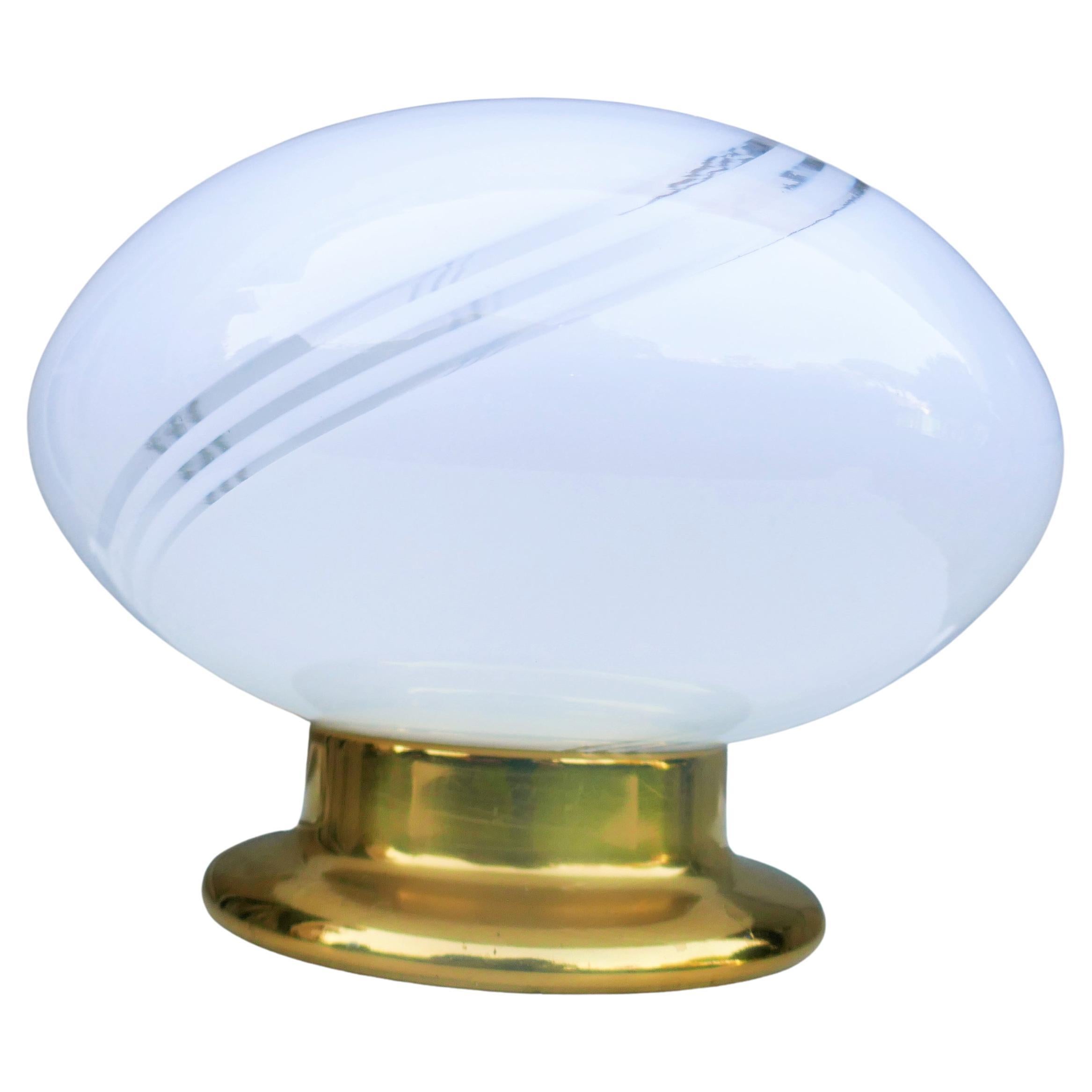 Par de lámparas de mesa o mesilla de noche de estilo Venini Murano espiral o vórtice Moderno en venta