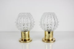 Pair of Table or Wall Lamps, Preciosa, Kamenický Šenov, 1960's