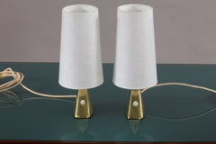 Paire de lampes de table du moderniste J.T.Kalmar, Vienne, 1950
