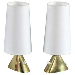 pair of tablelamps by Modernist J.T.Kalmar Vienna 1950