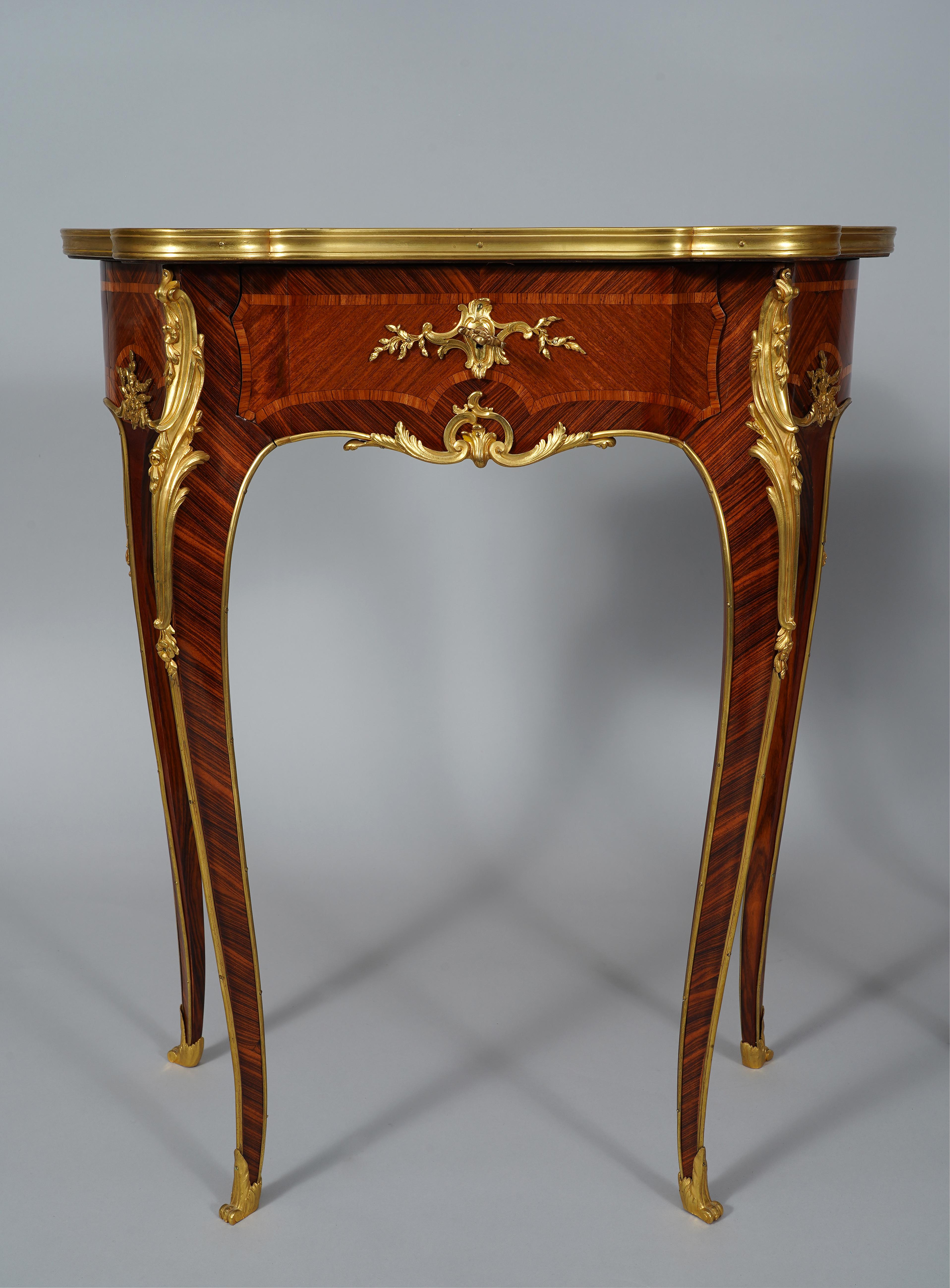 Gilt Pair of Tables attr. to J.-E. Zwiener, France, circa 1885 For Sale