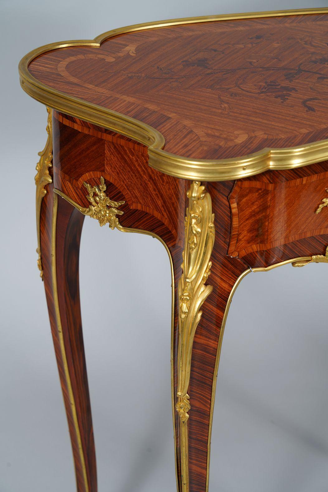 Late 19th Century Pair of Tables attr. to J.-E. Zwiener, France, circa 1885 For Sale