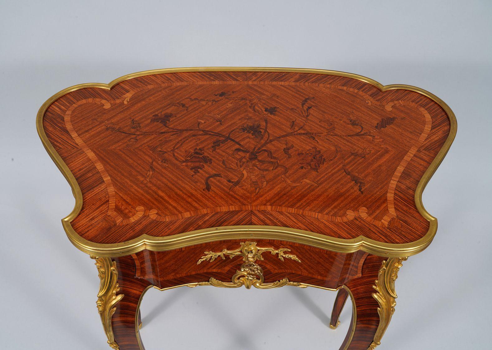 Pair of Tables attr. to J.-E. Zwiener, France, circa 1885 For Sale 1