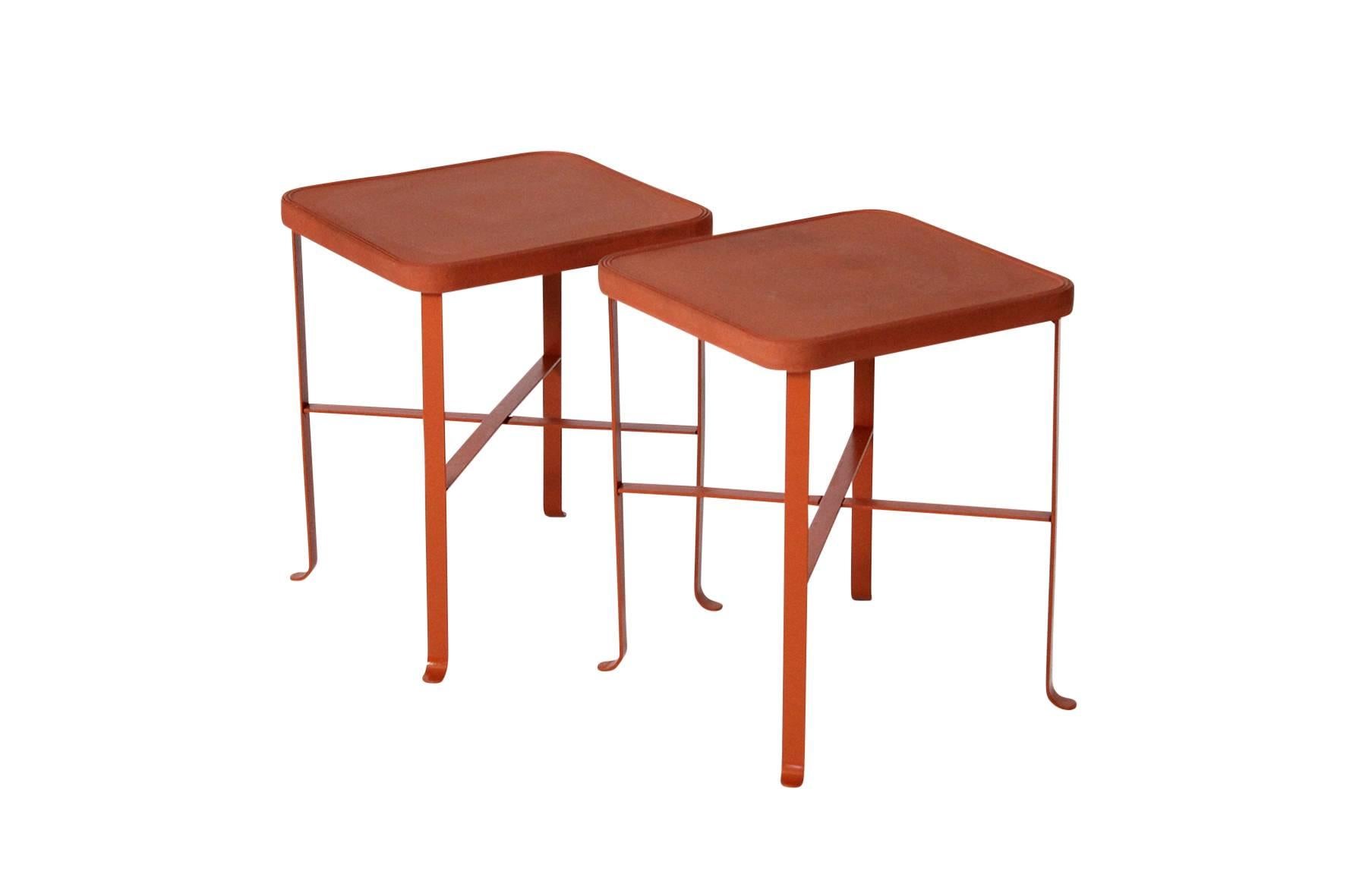Mid-Century Modern Pair of Tables by Bennington Potters