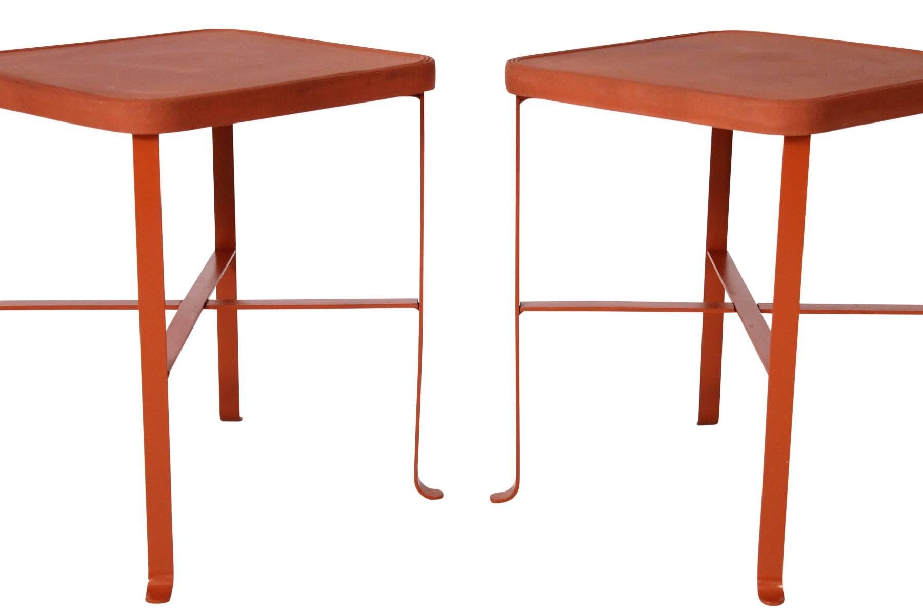 Metal Pair of Tables by Bennington Potters