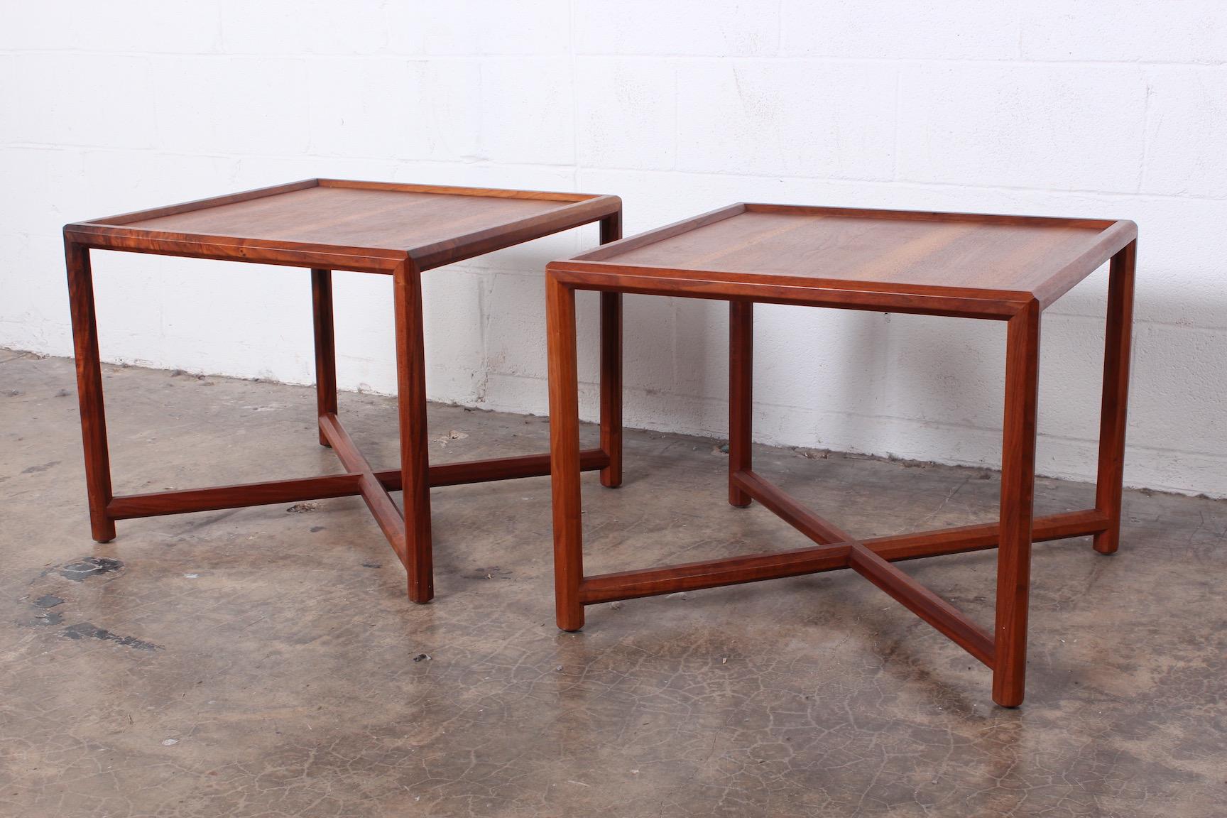 Mid-20th Century Pair of Tables by Edward Wormley for Dunbar