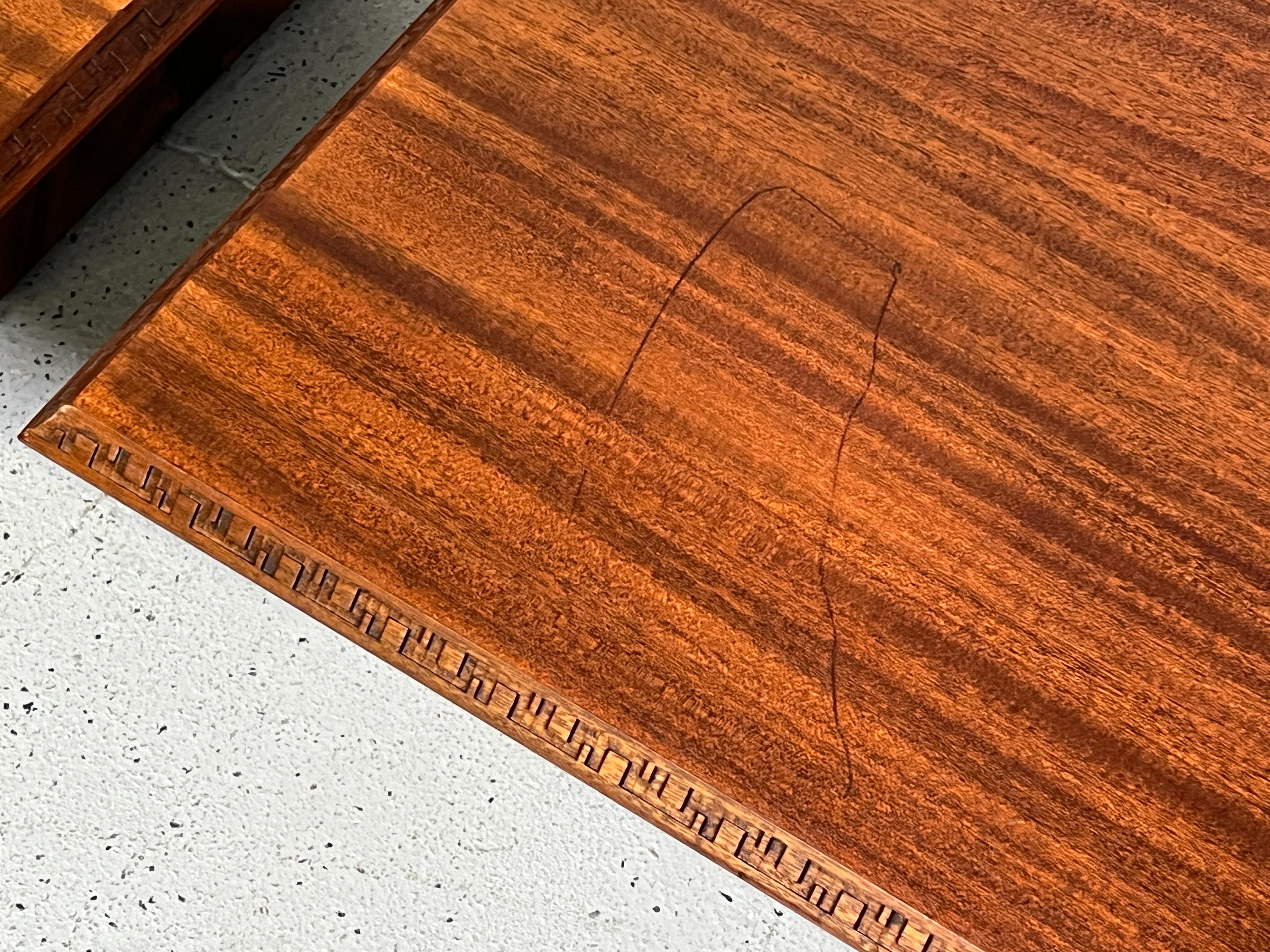 Ein Paar Tische von Frank Lloyd Wright für Henredon im Angebot 8
