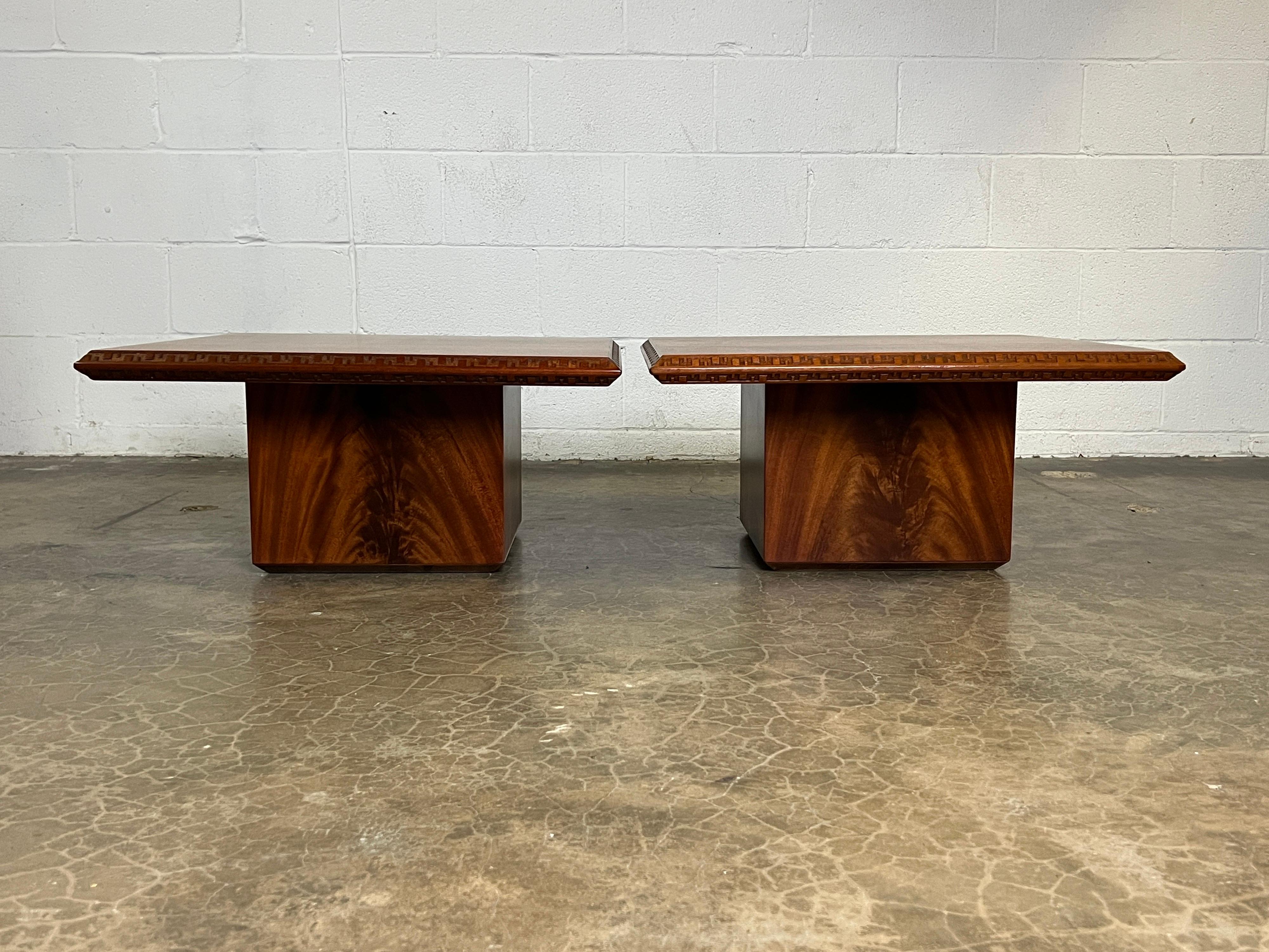 Pair of Tables by Frank Lloyd Wright for Henredon 4